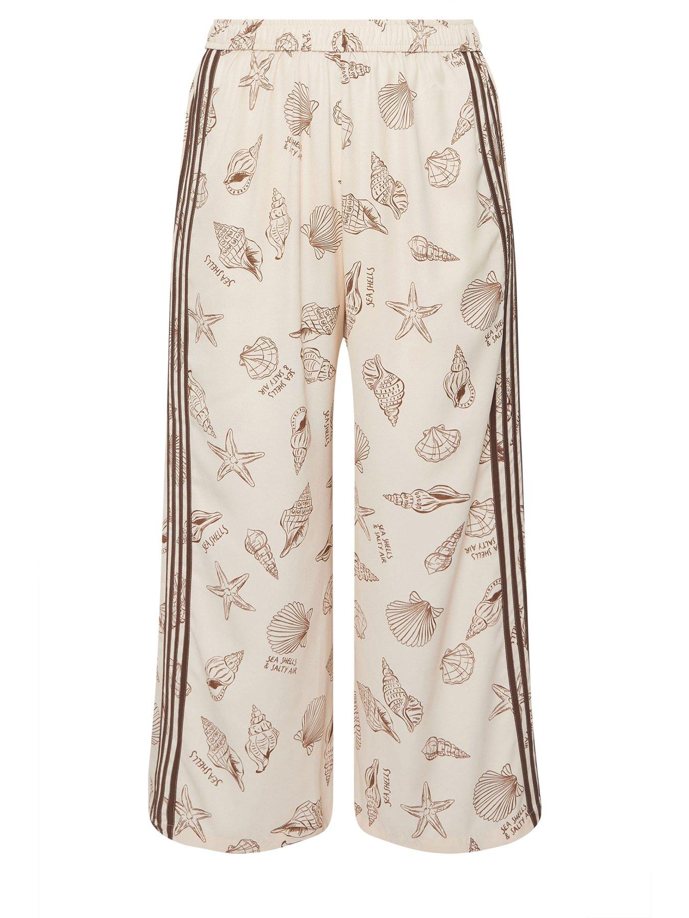 Image 6 of 6 of Yours Curve Stripe Print Trousers