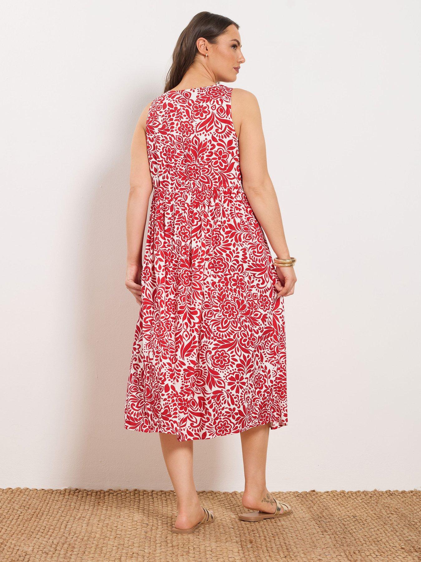 Image 2 of 5 of Yours Curve Button Through Sundress