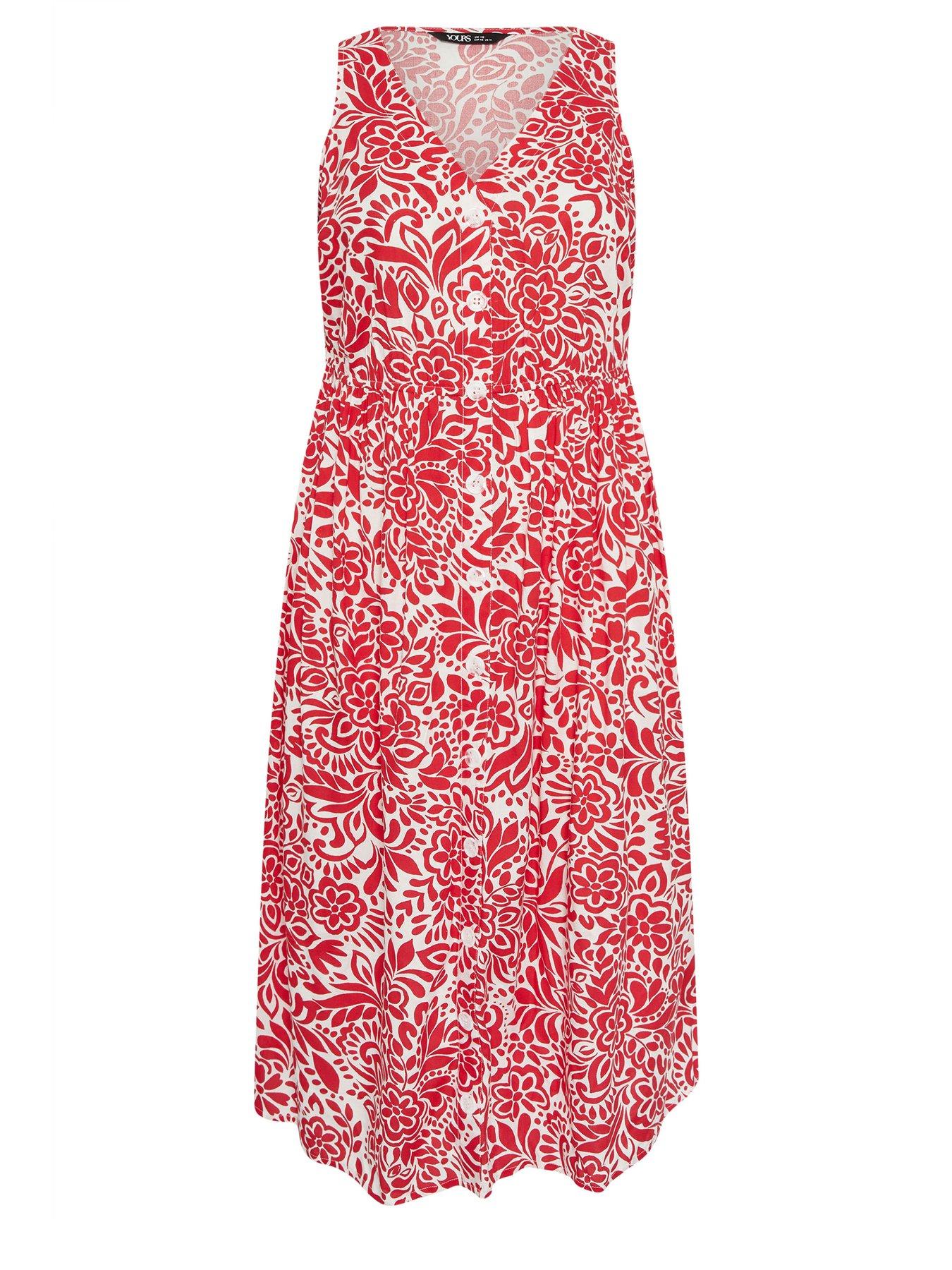 Image 5 of 5 of Yours Curve Button Through Sundress