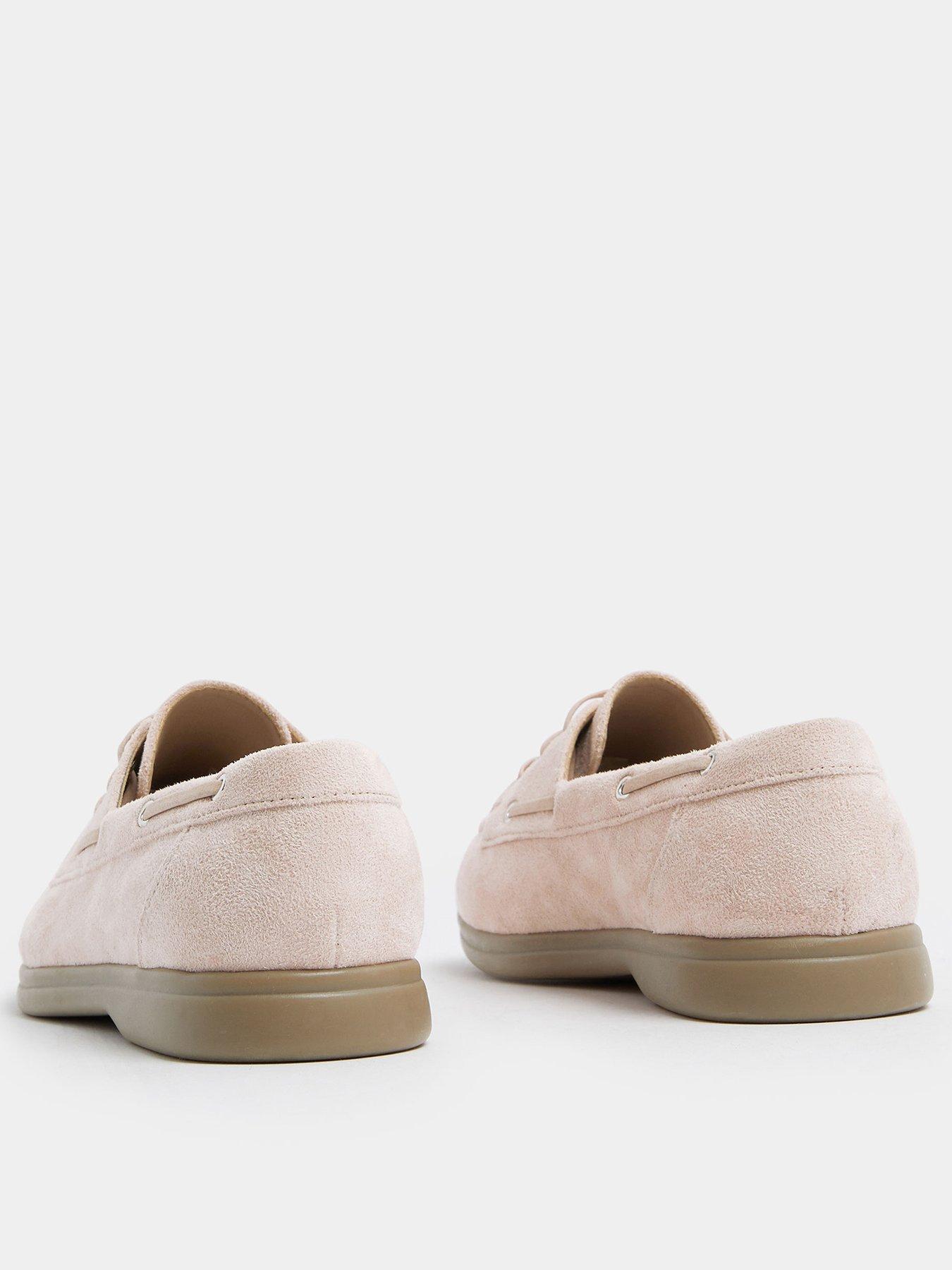 Image 3 of 4 of Yours Extra Wide Fit Flexi Boat Shoes - Cream