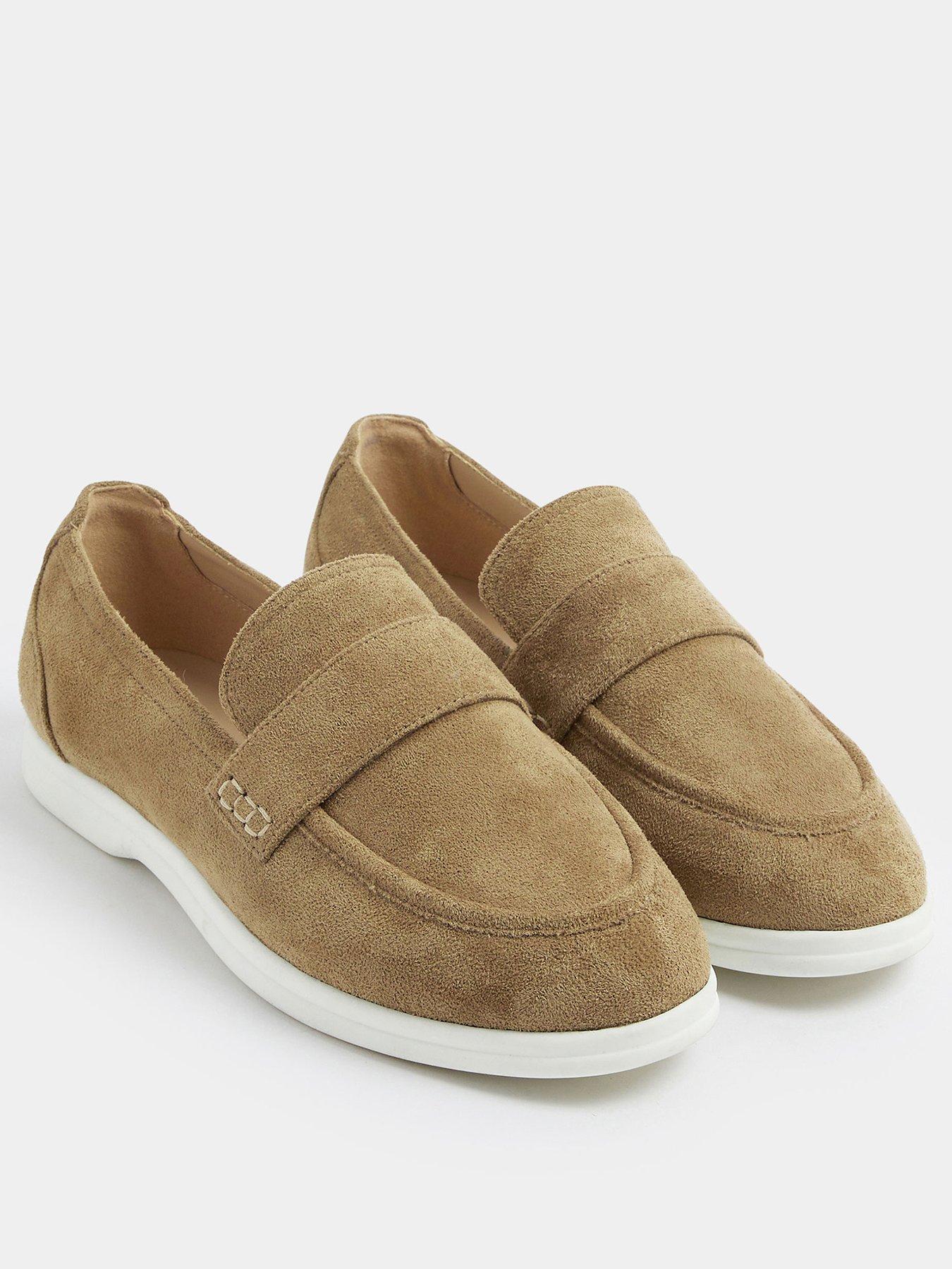 Image 2 of 4 of Yours Extra Wide Fit Flexi Loafers - Cream