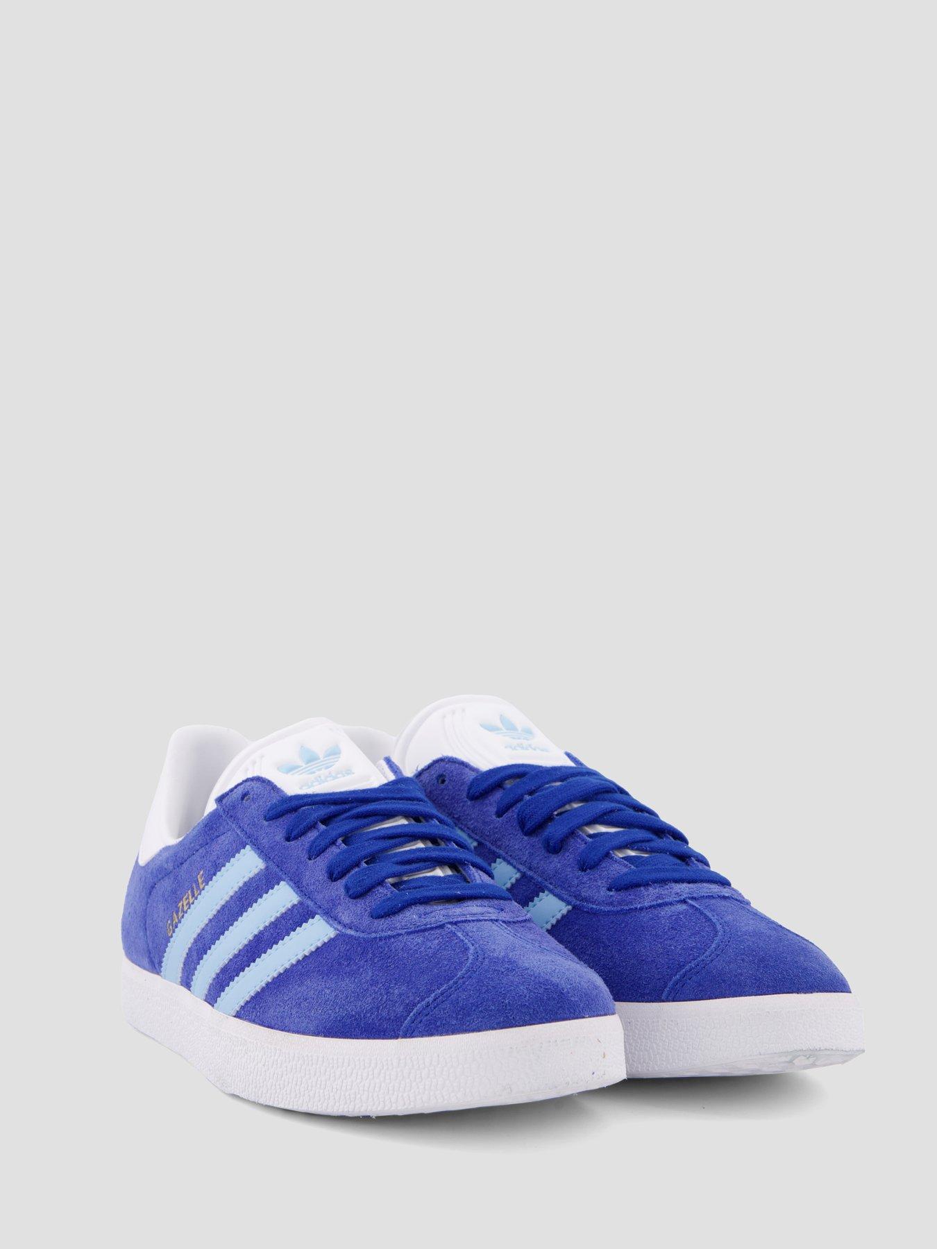 adidas gazelle silver green womens adidas Originals Gazelle Golf Shoes - White/Lucid Blue/Crew Yellow - JR6700  - Function18