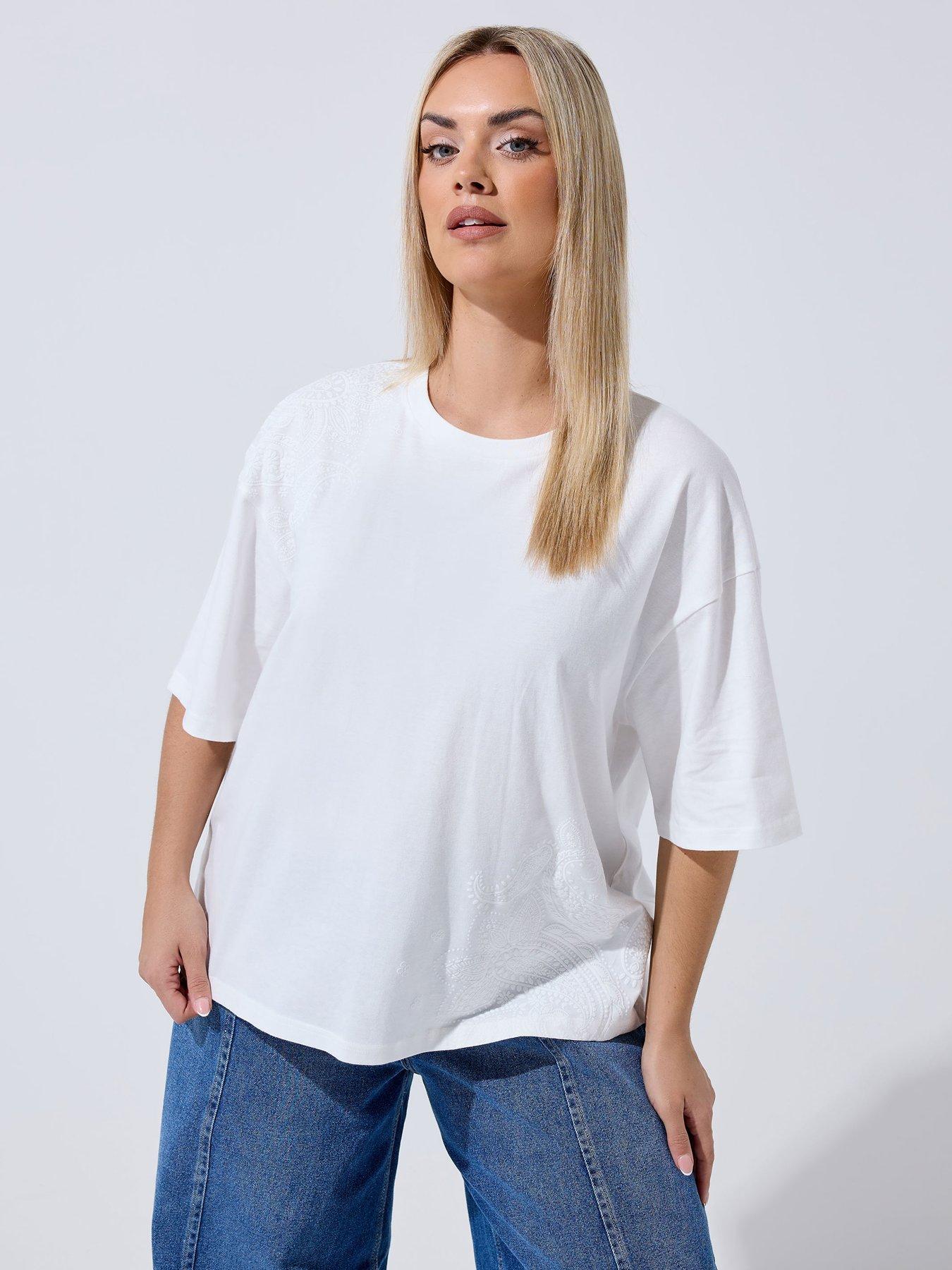 Yours Curve Floral Print T-shirt