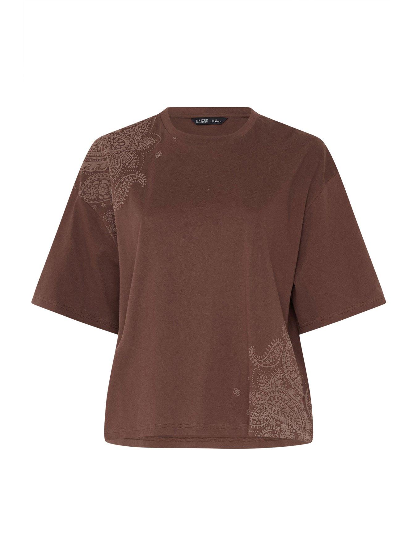 Image 5 of 5 of Yours Curve Floral Print T-shirt