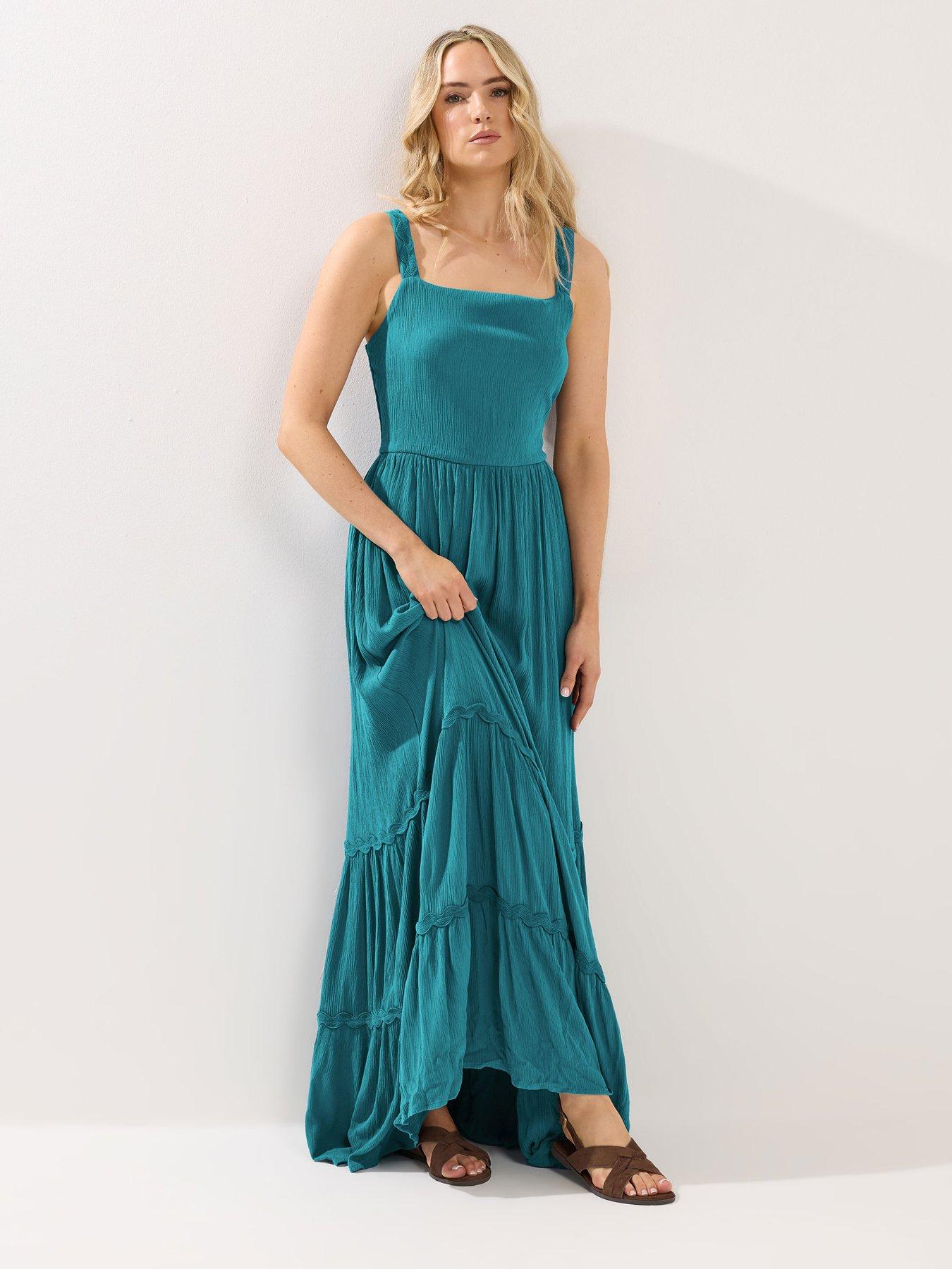 Long Tall Sally Tall Strappy Ric-rac Textured Maxi Dress