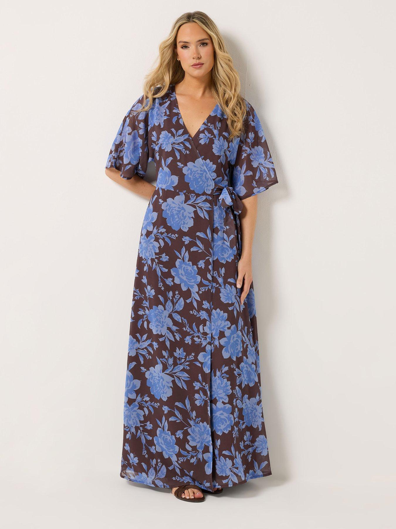 Long Tall Sally Tall Floral Wrap Maxi Dress