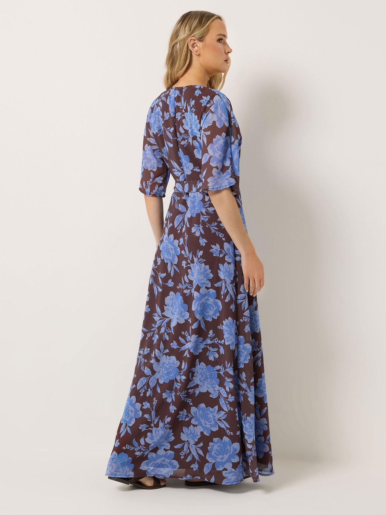 Image 2 of 5 of Long Tall Sally Tall Floral Wrap Maxi Dress
