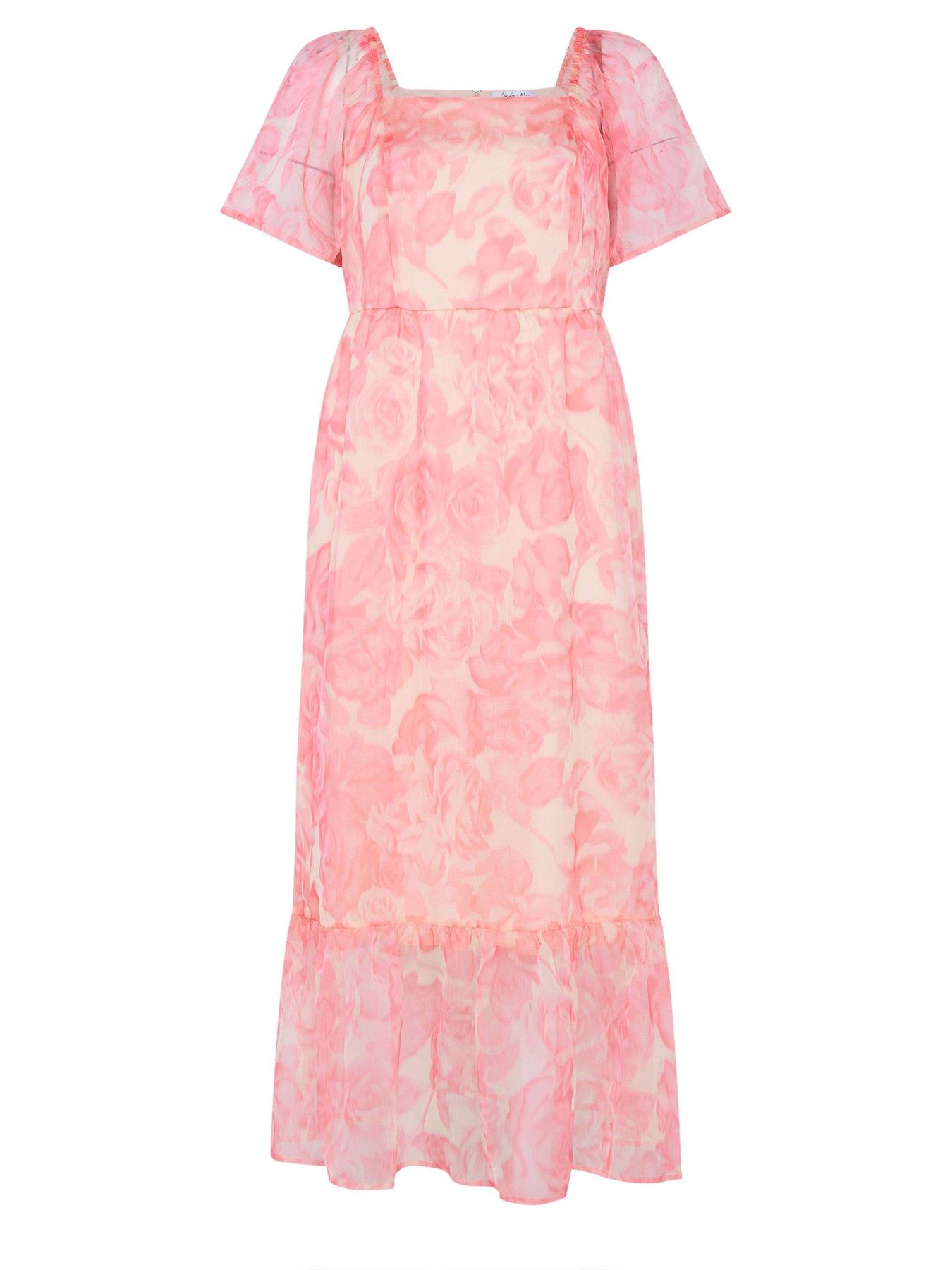 Image 5 of 5 of Yours Curve Abstract Organza Dress