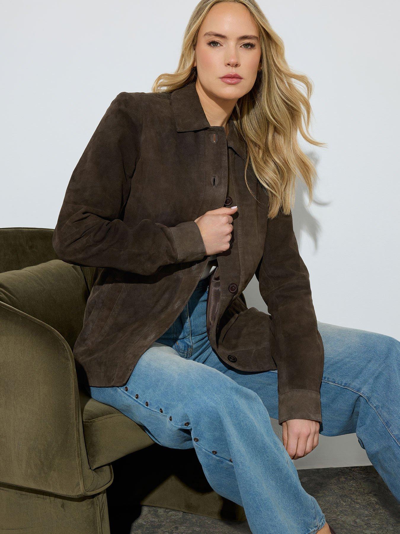 Long Tall Sally Tall Premium Suede Jacket