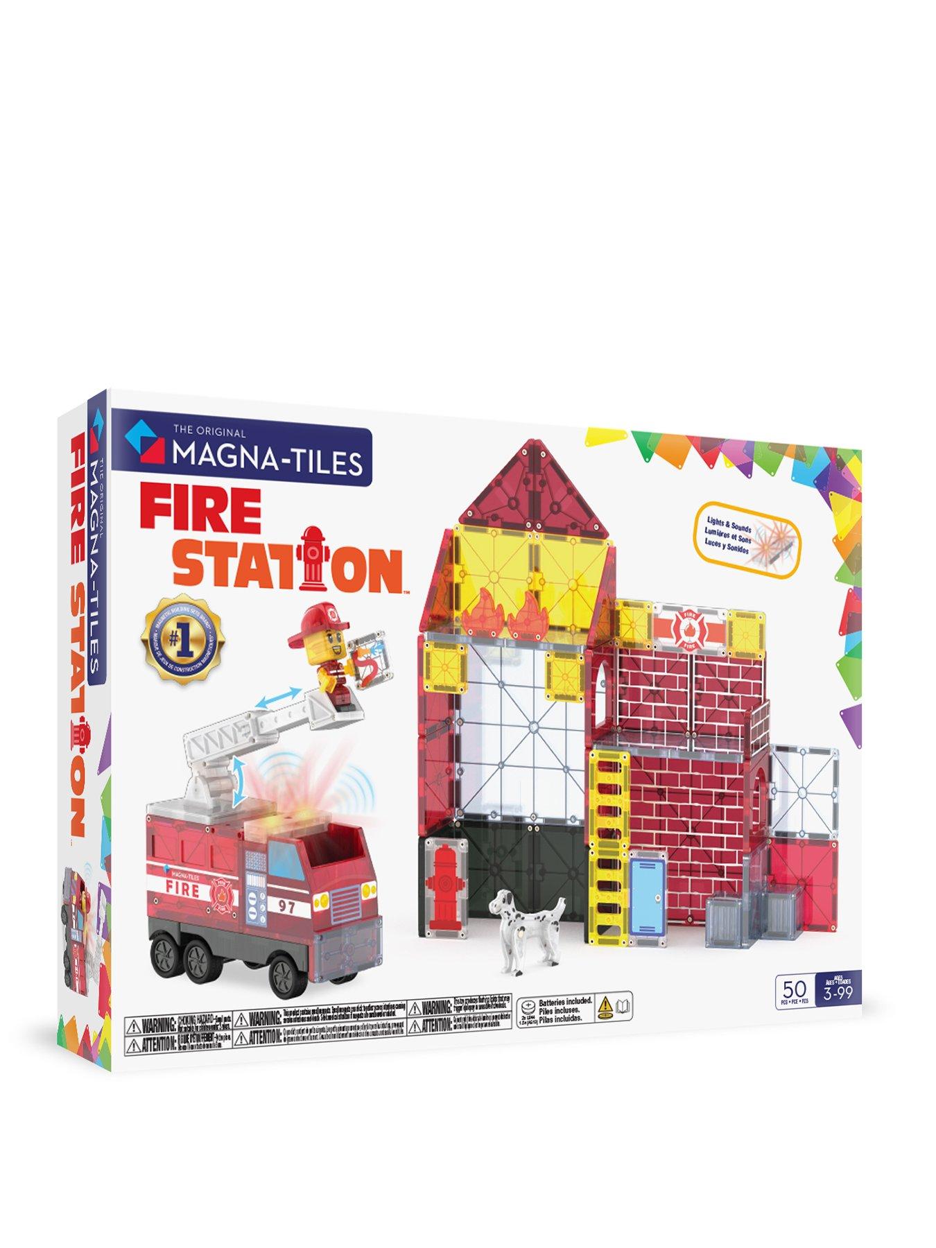 Magna-Tiles Fire Station