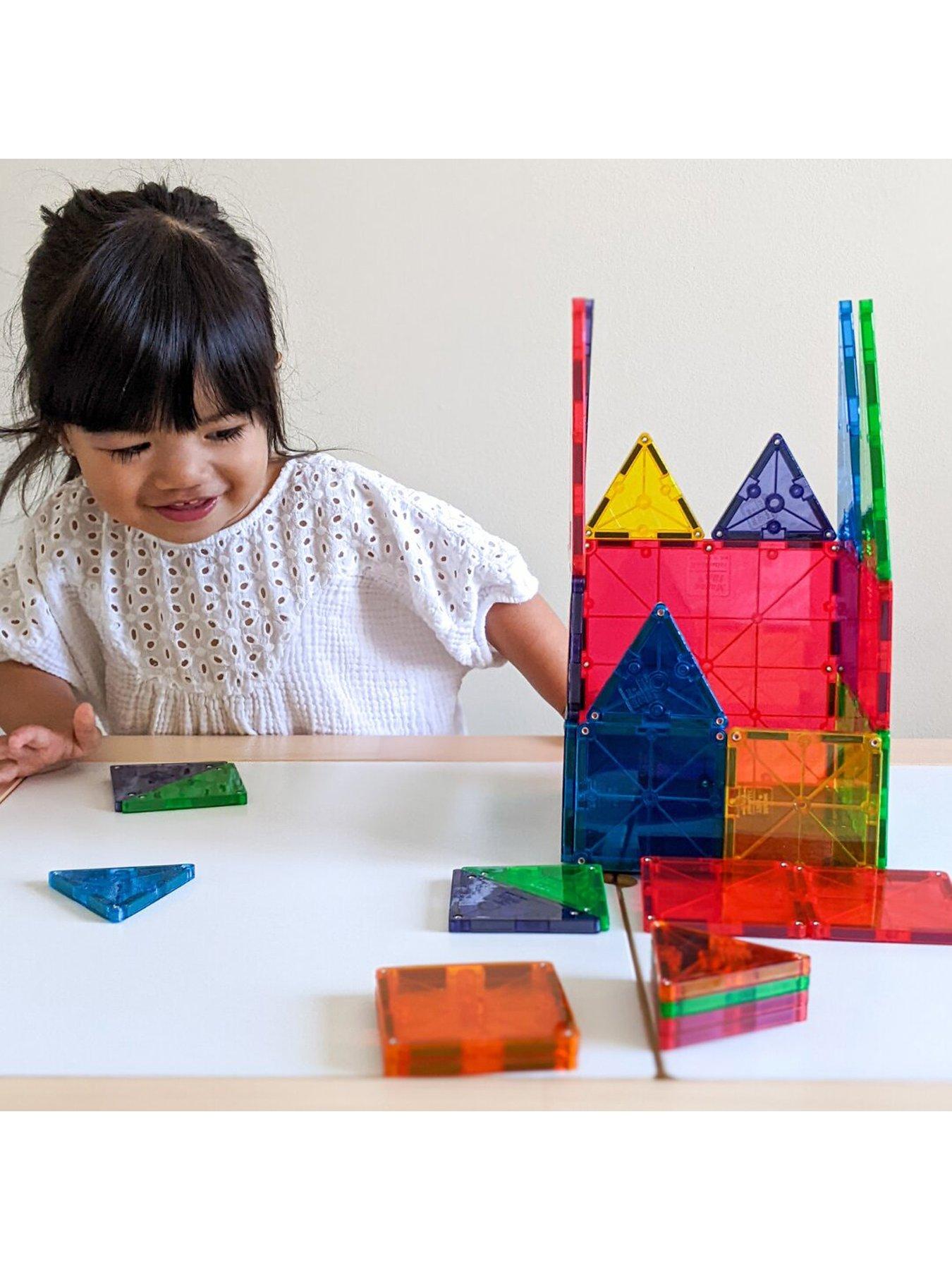 Image 7 of 8 of Magna-Tiles Clear Colors 32 Piece Set