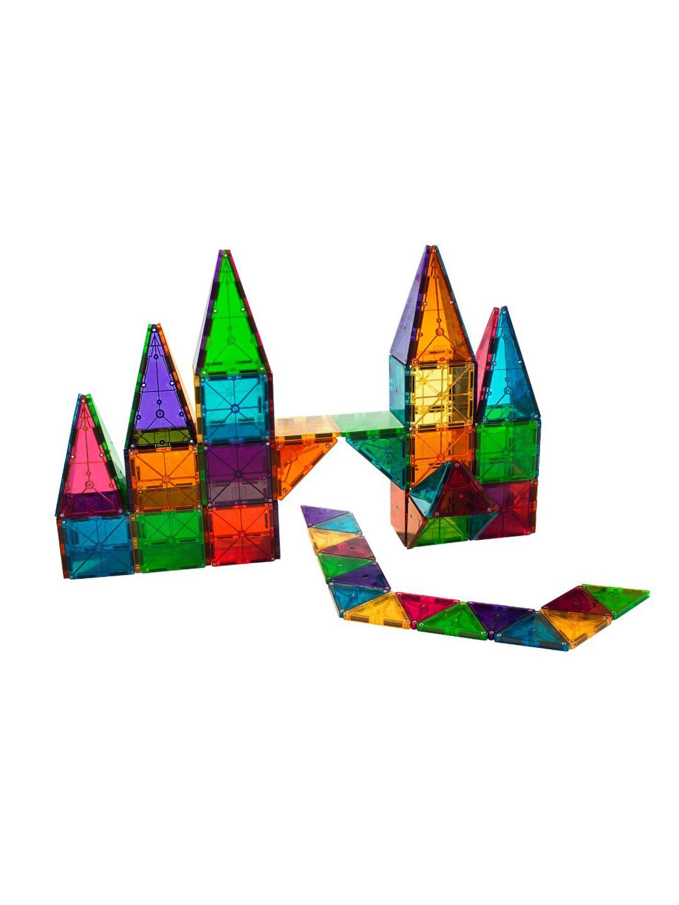 Image 2 of 8 of Magna-Tiles Clear Colors 100 Piece Set