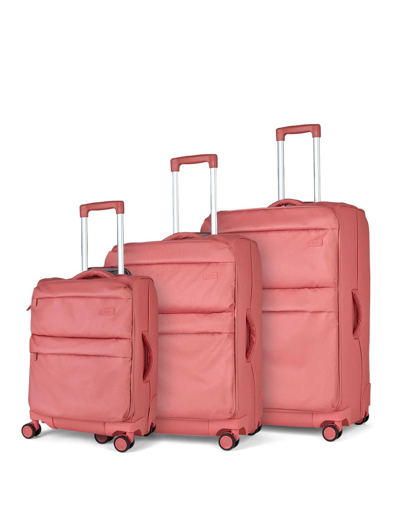 Rock Luggage Juniper Coral 3pc Suitcase Set