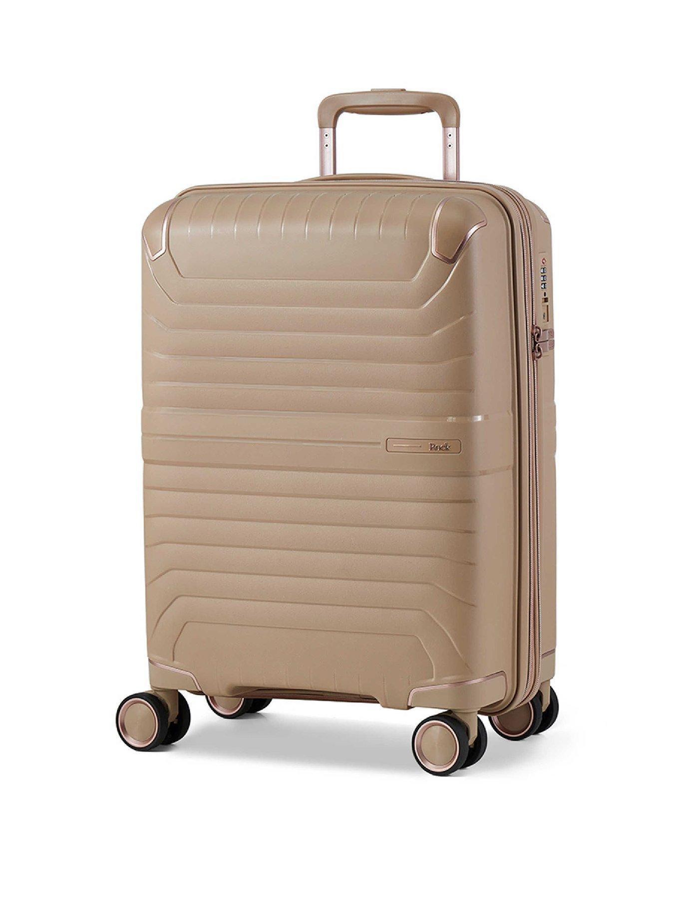 Image 1 of 6 of Rock Luggage Astrid Beige Cabin Suitcase