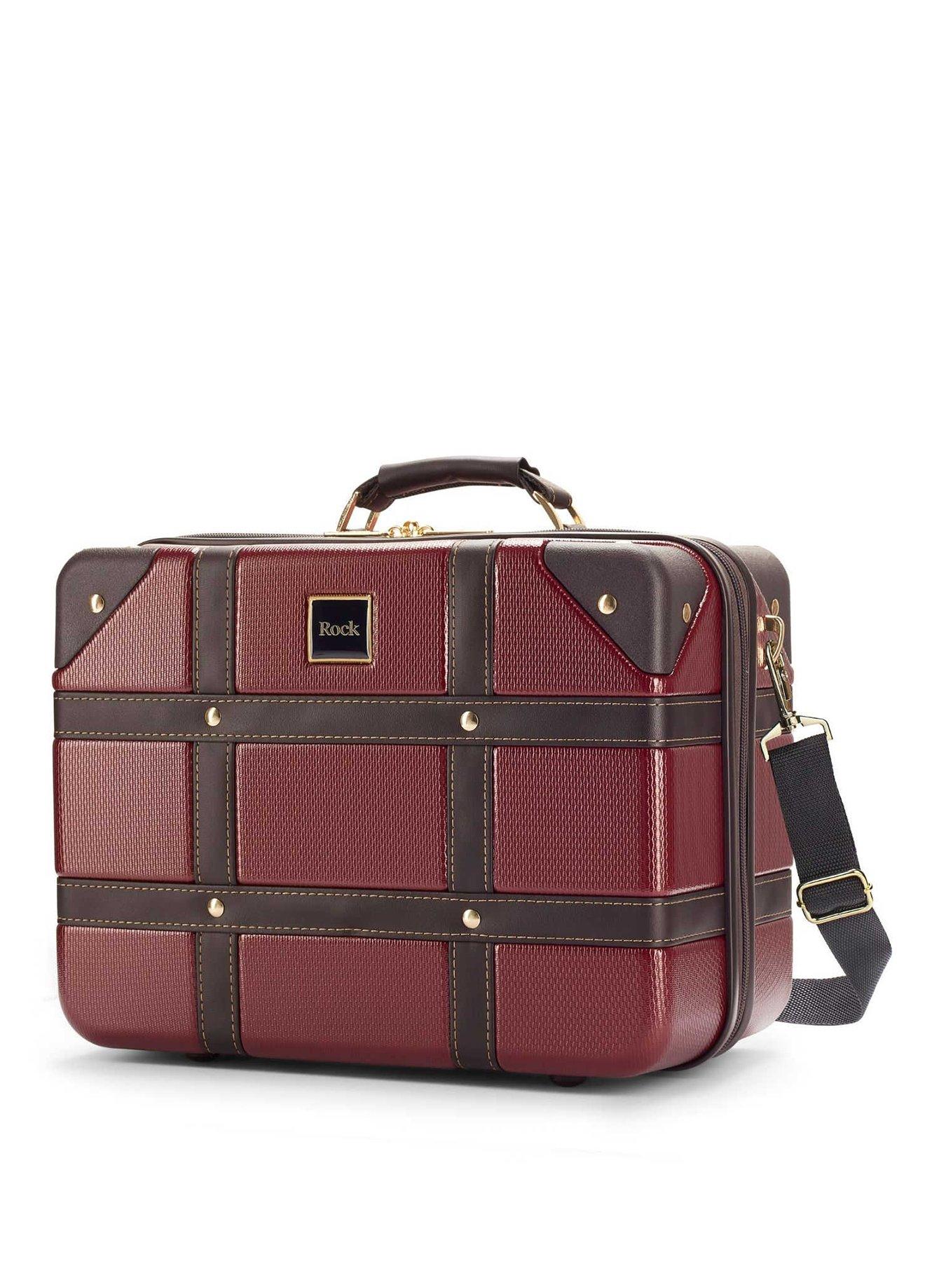 Rock Luggage Vintage Burgundy Vanity Case