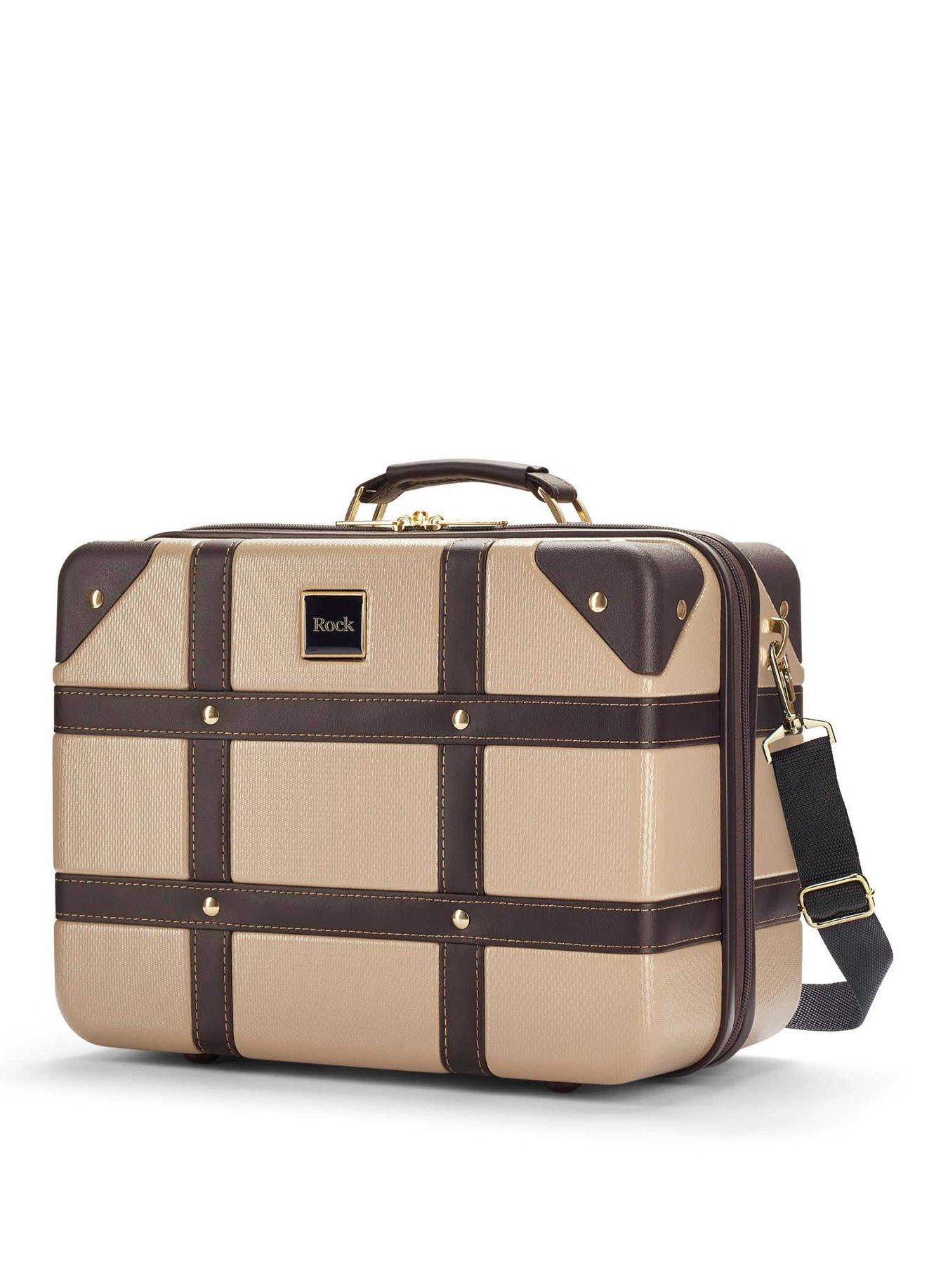 Rock Luggage Vintage Gold Vanity Case