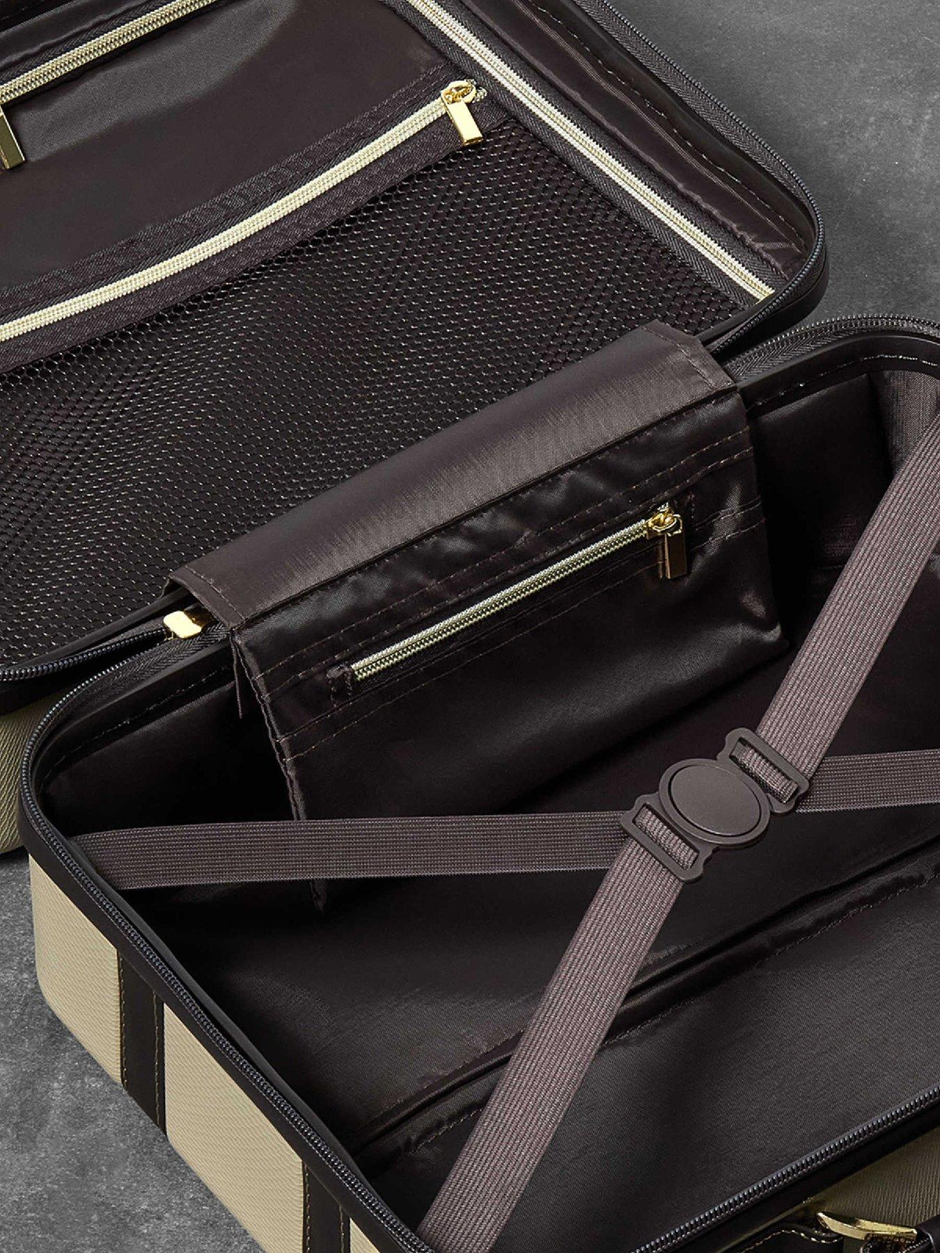 Image 3 of 4 of Rock Luggage Vintage Gold Vanity Case