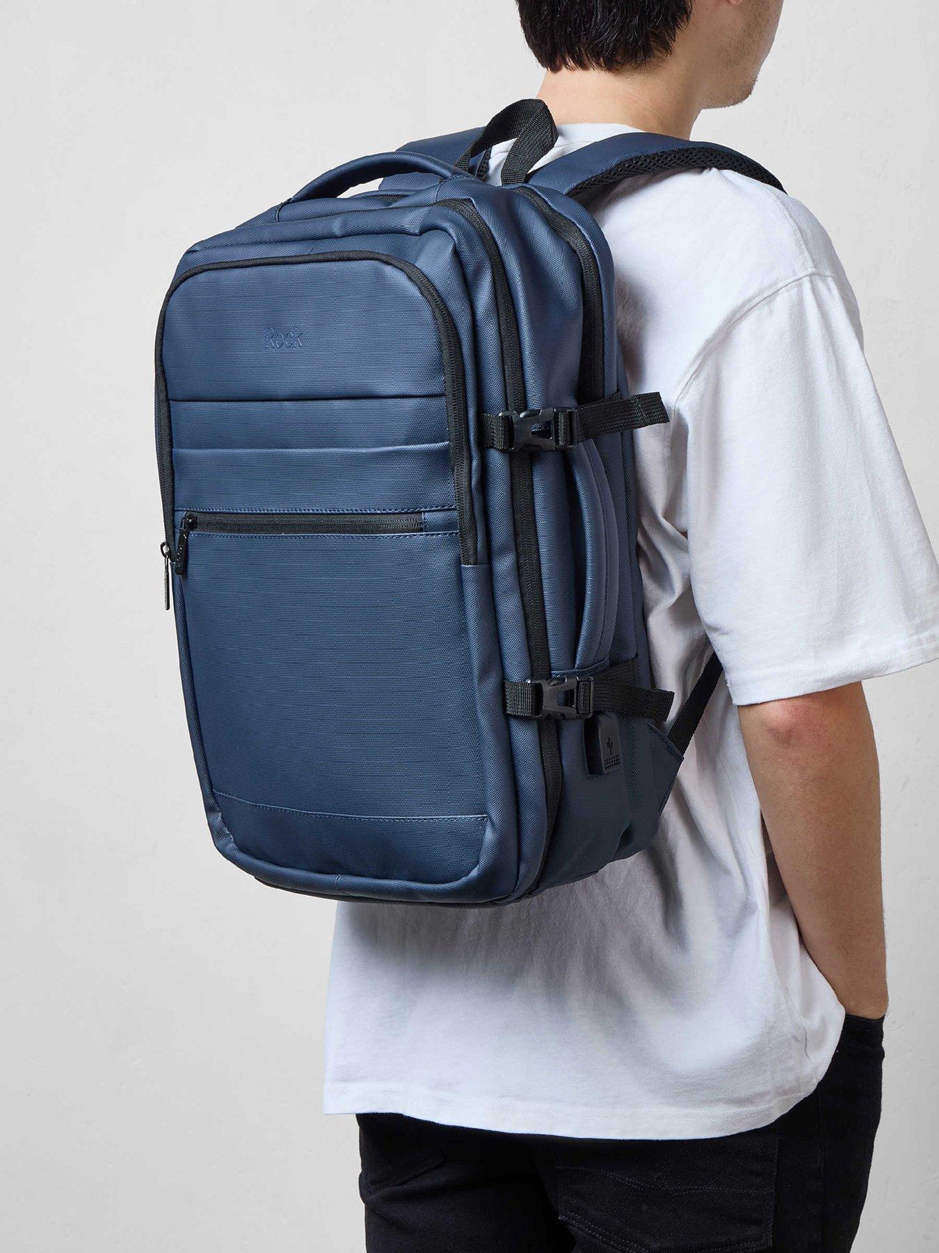Image 5 of 5 of Rock Luggage Dalston Navy Backpack Medium