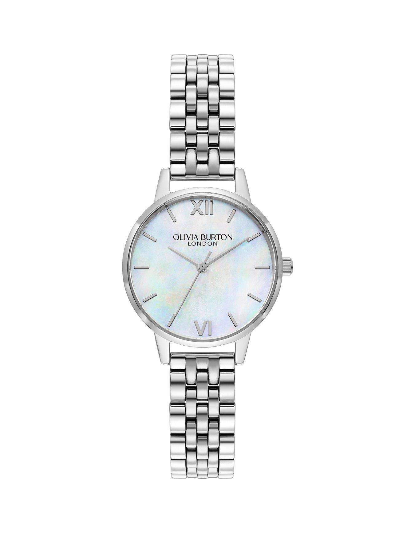 Olivia Burton 30mm Mother of Pearl Stainless Steel Bracelet Watch