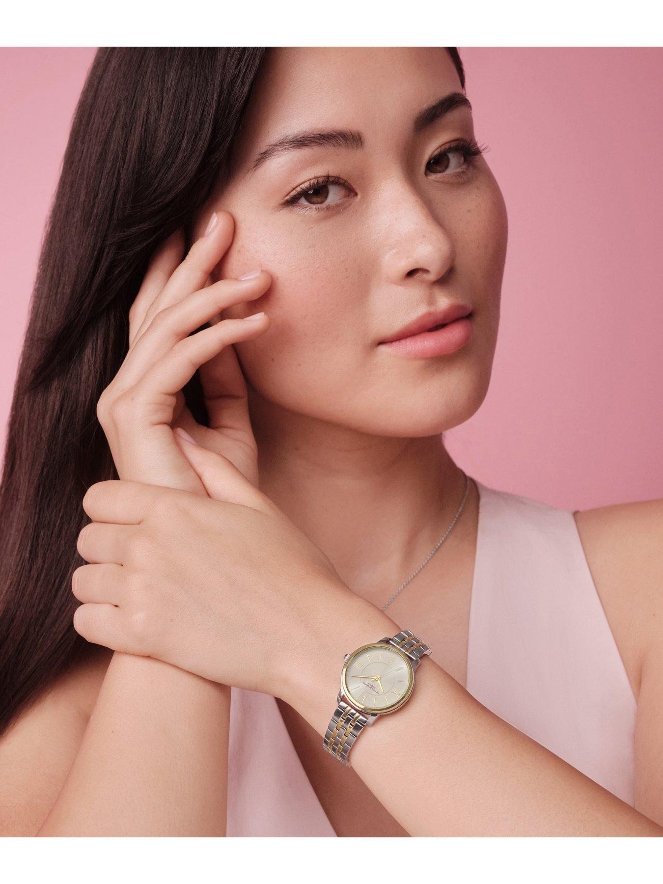 Image 6 of 8 of Olivia Burton 30mm Westbourne Stainless Steel &amp; Gold IP Watch