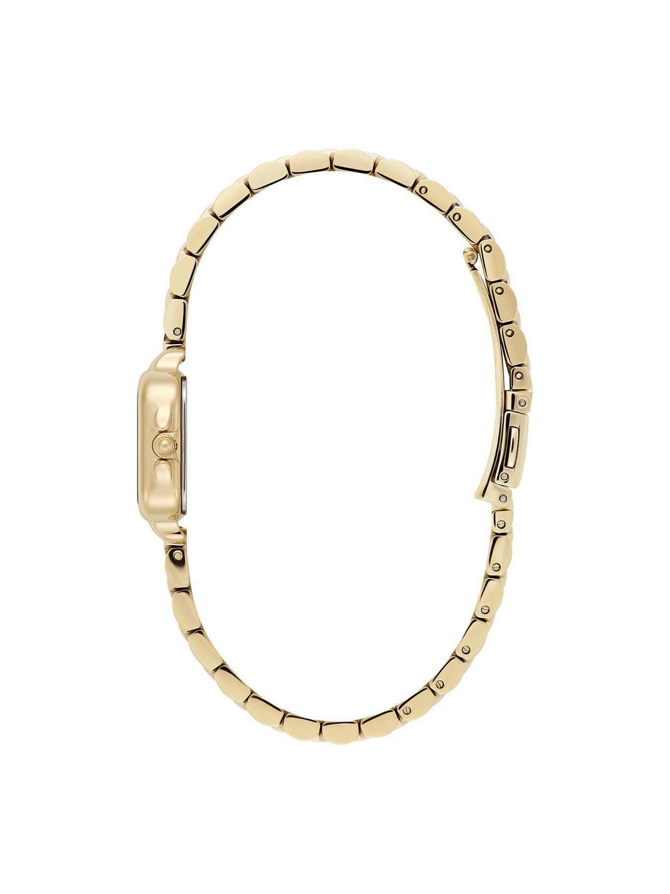 Image 4 of 8 of Olivia Burton 20mm Mini Grosvenor Gold IP Watch