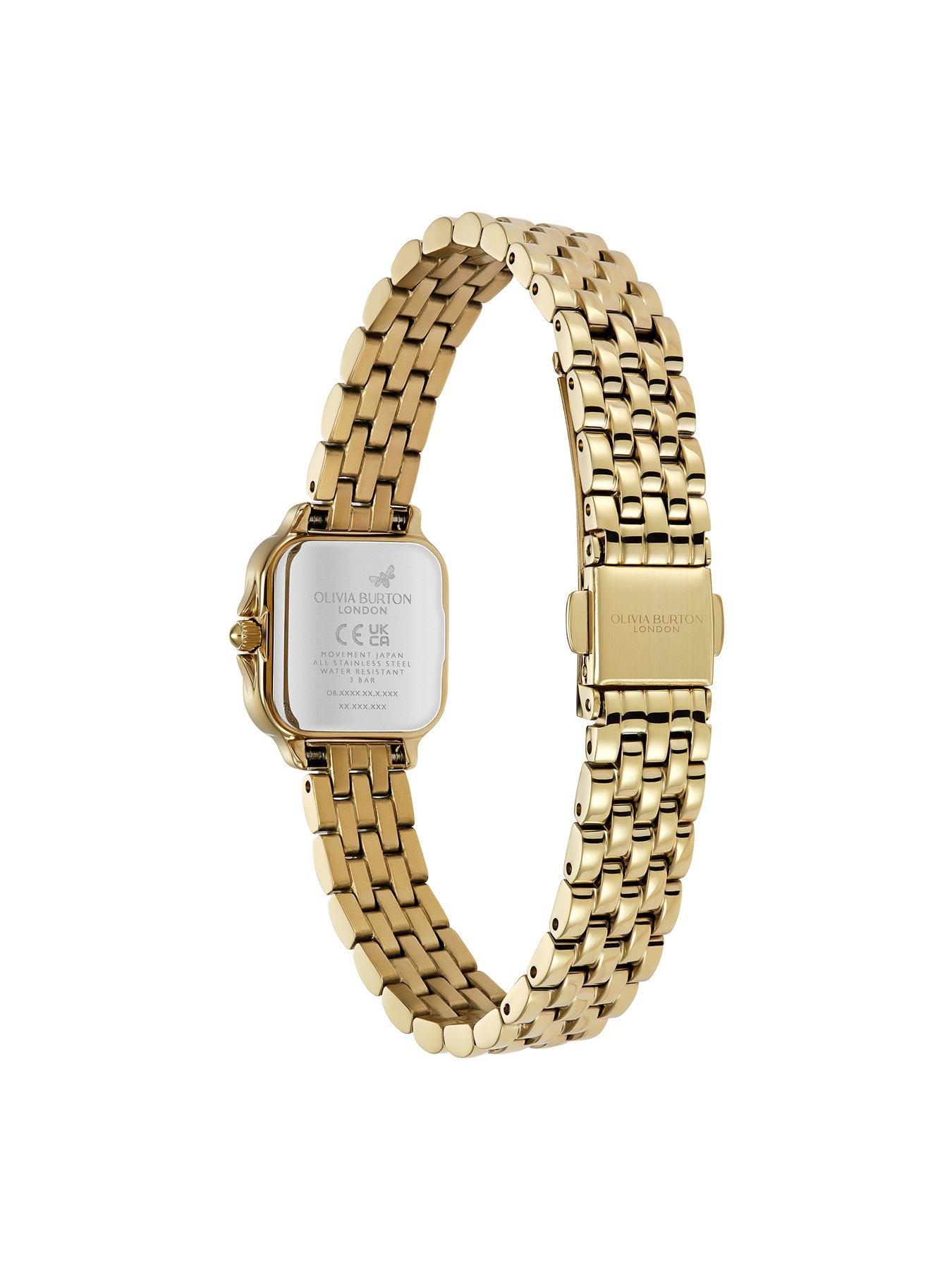 Image 5 of 8 of Olivia Burton 20mm Mini Grosvenor Gold IP Watch