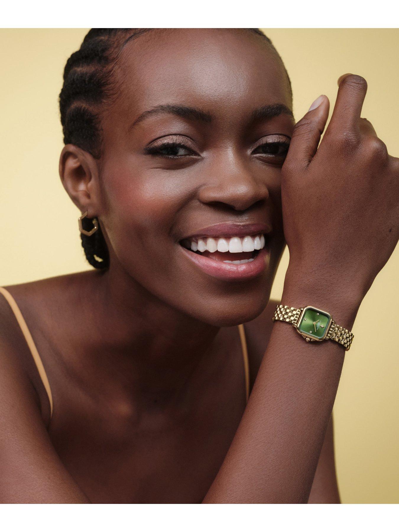 Image 6 of 8 of Olivia Burton 20mm Mini Grosvenor Gold IP Watch