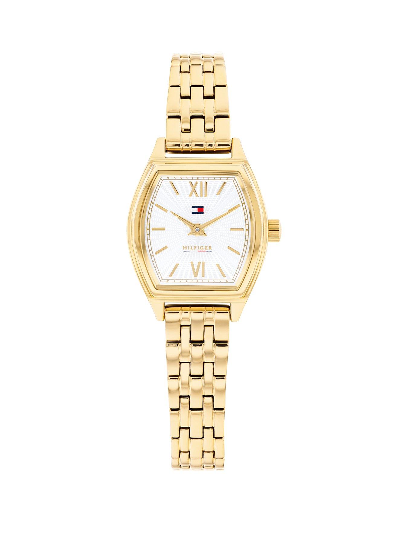 Tommy Hilfiger Womens Gold Plated Bracelet Watch