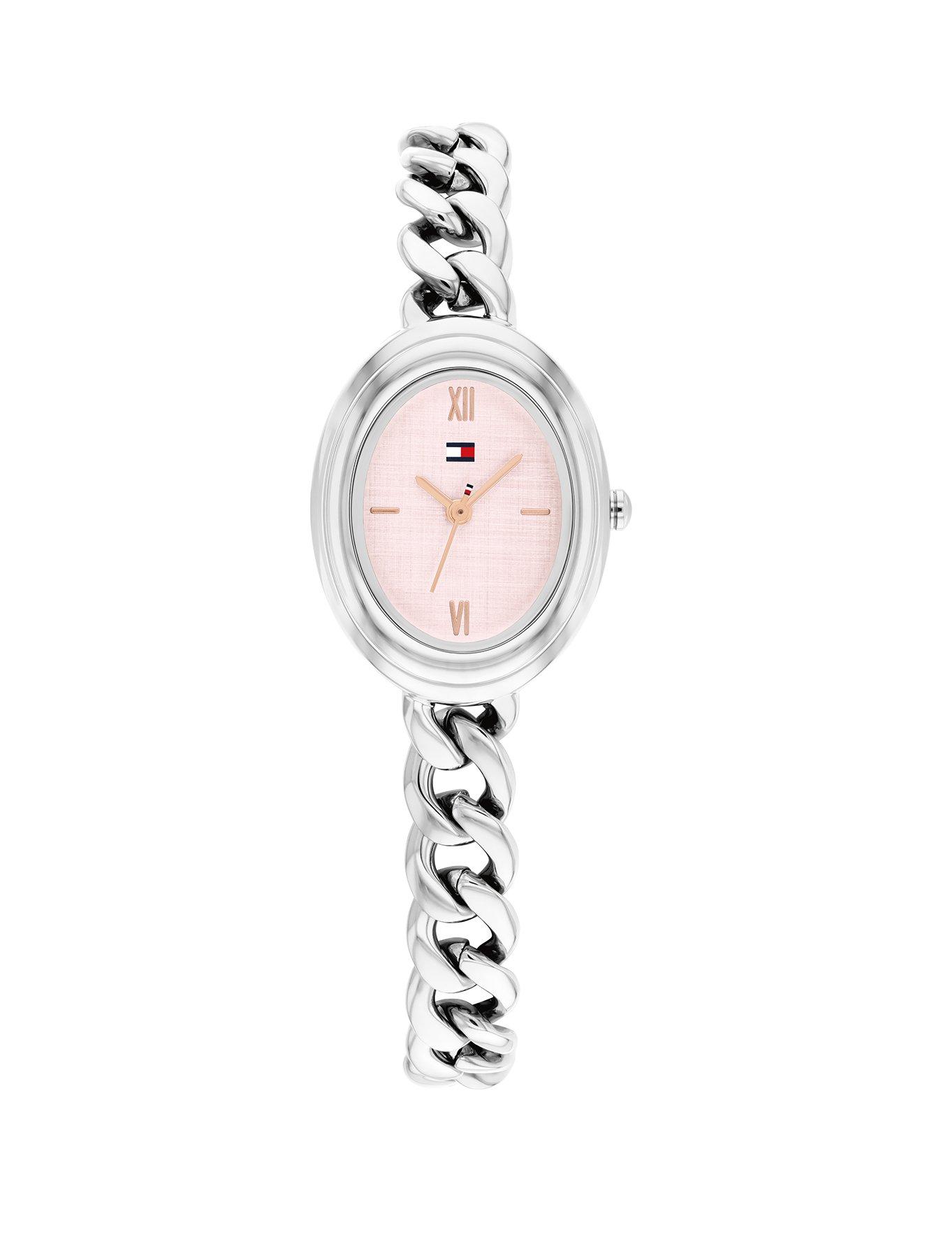 Tommy Hilfiger Womens Stainless Steel Chain Bracelet Watch