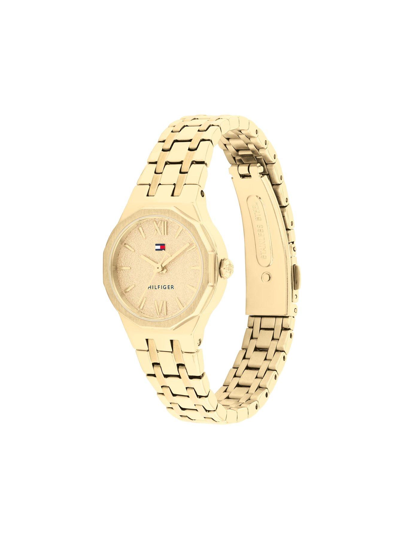 Image 2 of 4 of Tommy Hilfiger Womens Gold Plated Bracelet Watch