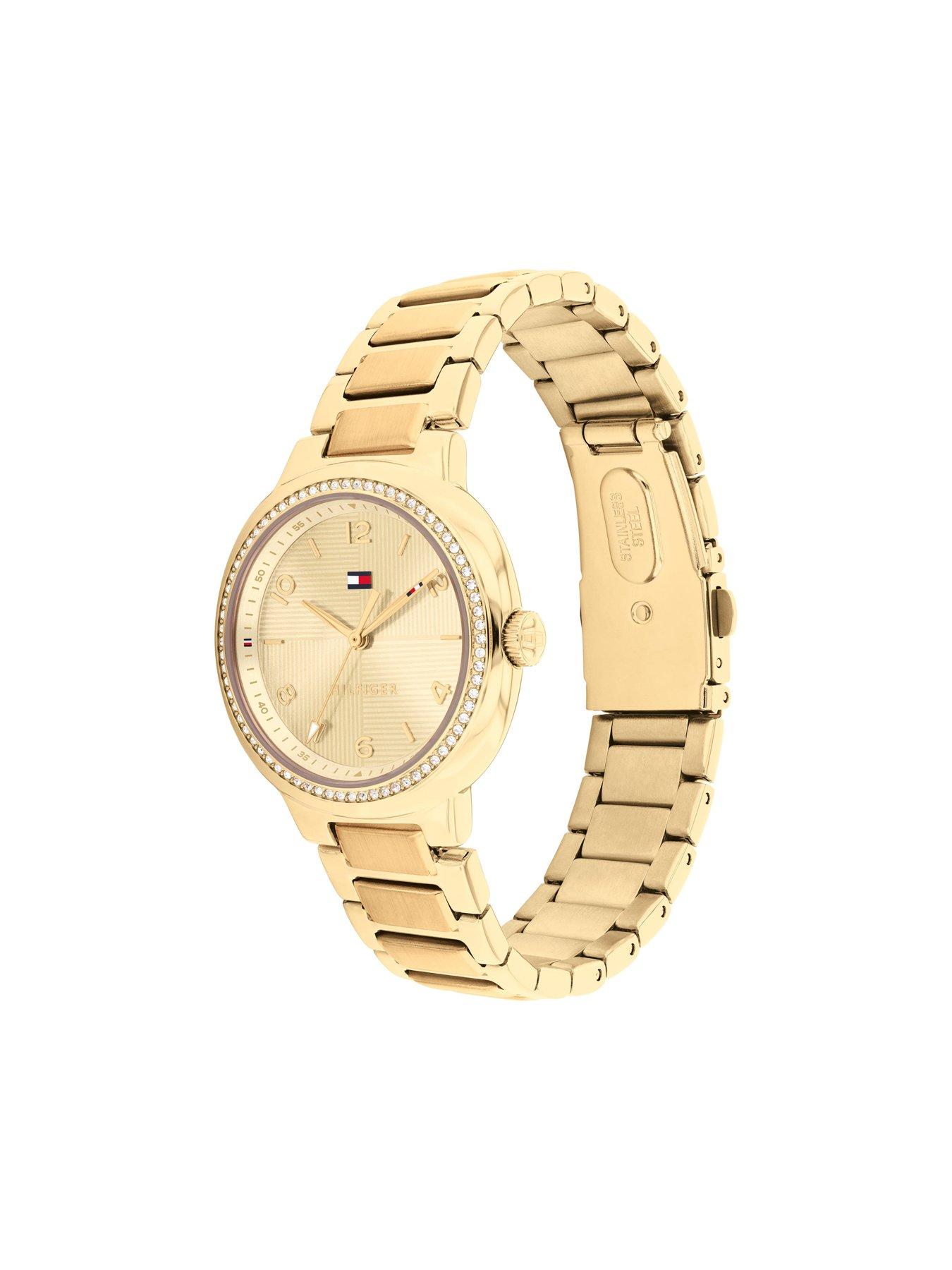 Image 2 of 4 of Tommy Hilfiger Womens Gold Plated Bracelet Watch
