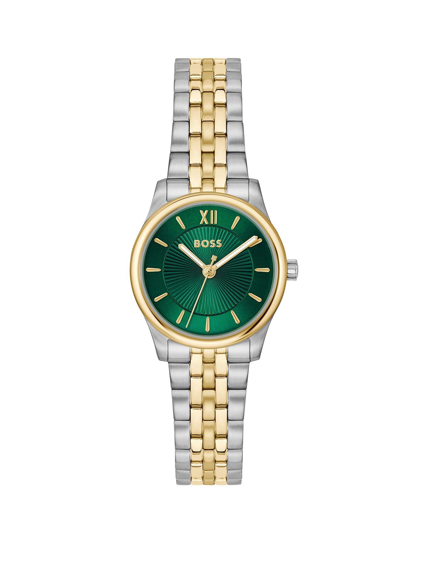 Boss Ladies Boss Graceful Mina Two Tone Gold Ip And Stainless Steel Watch