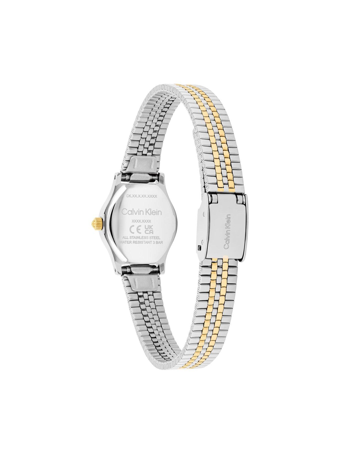 Calvin Klein Women's CK Contemporary two tone stainless steel and gold ...