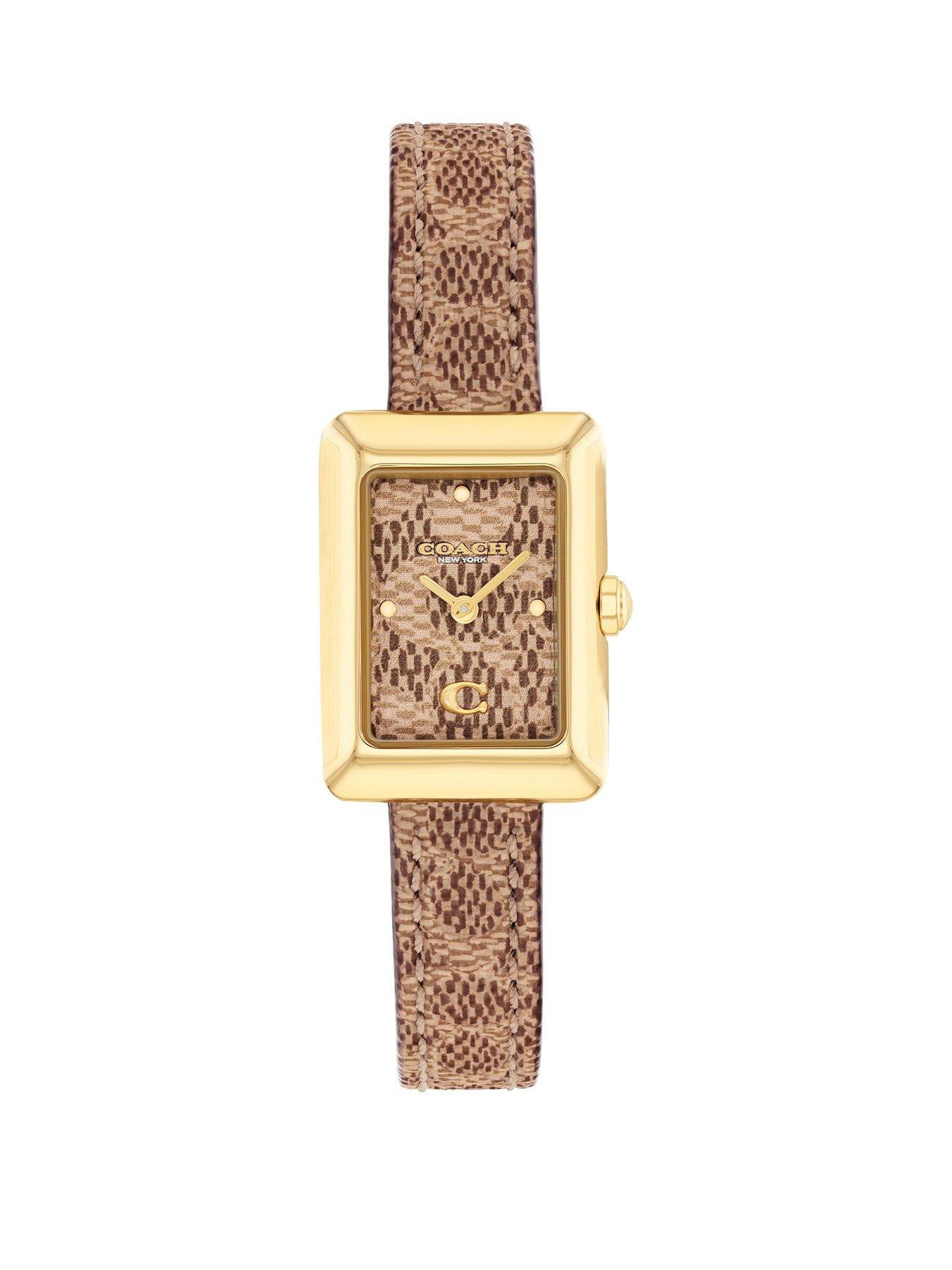 COACH Ladies Mara Saddle Leather Bracelet Watch