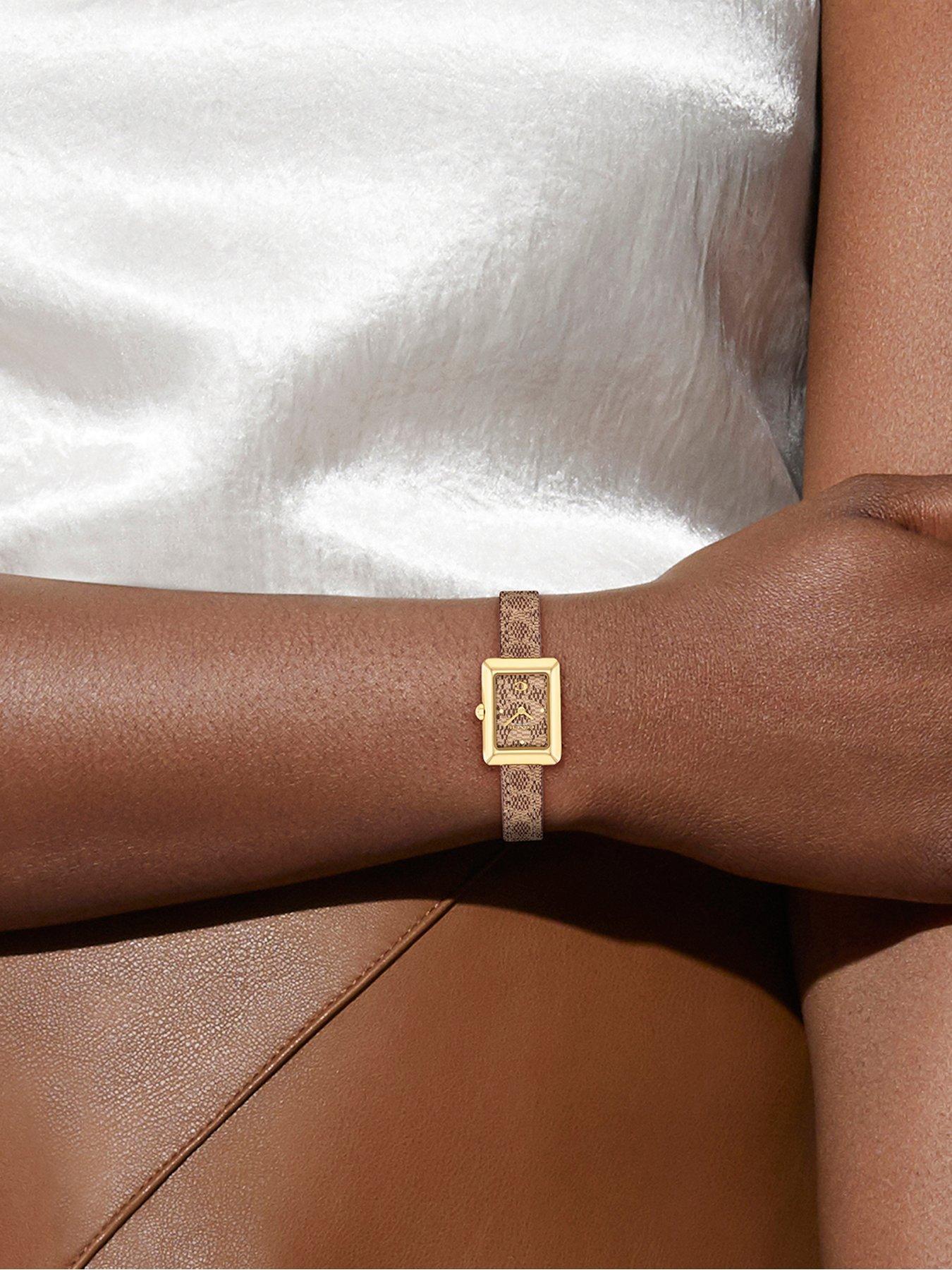 Image 4 of 5 of COACH Ladies Mara Saddle Leather Bracelet Watch