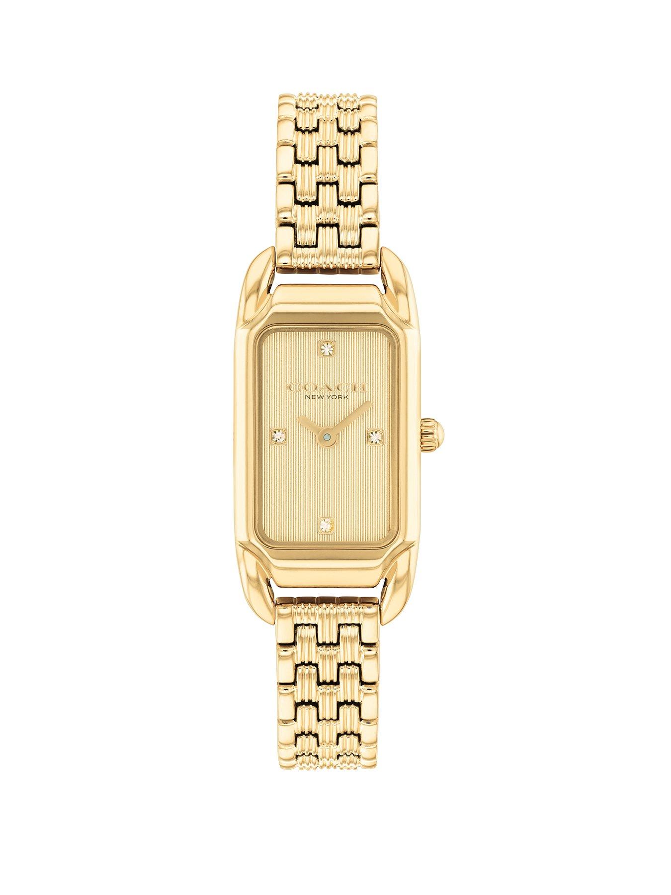 COACH Ladies Gold Plated Cadie Watch