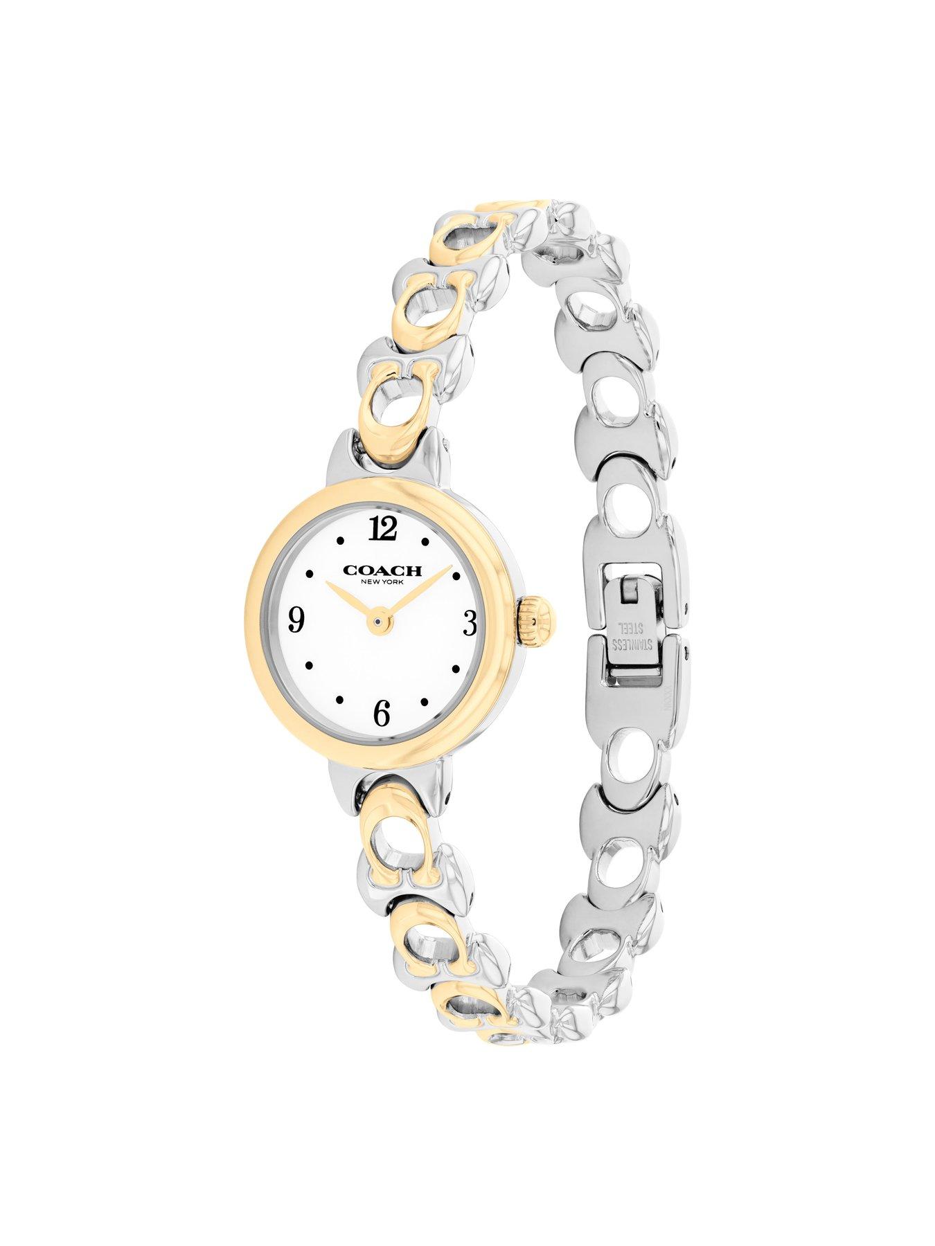 Image 2 of 5 of COACH Ladies Iris Two Tone Stainless Steel and Gold Plated Bracelet Watch