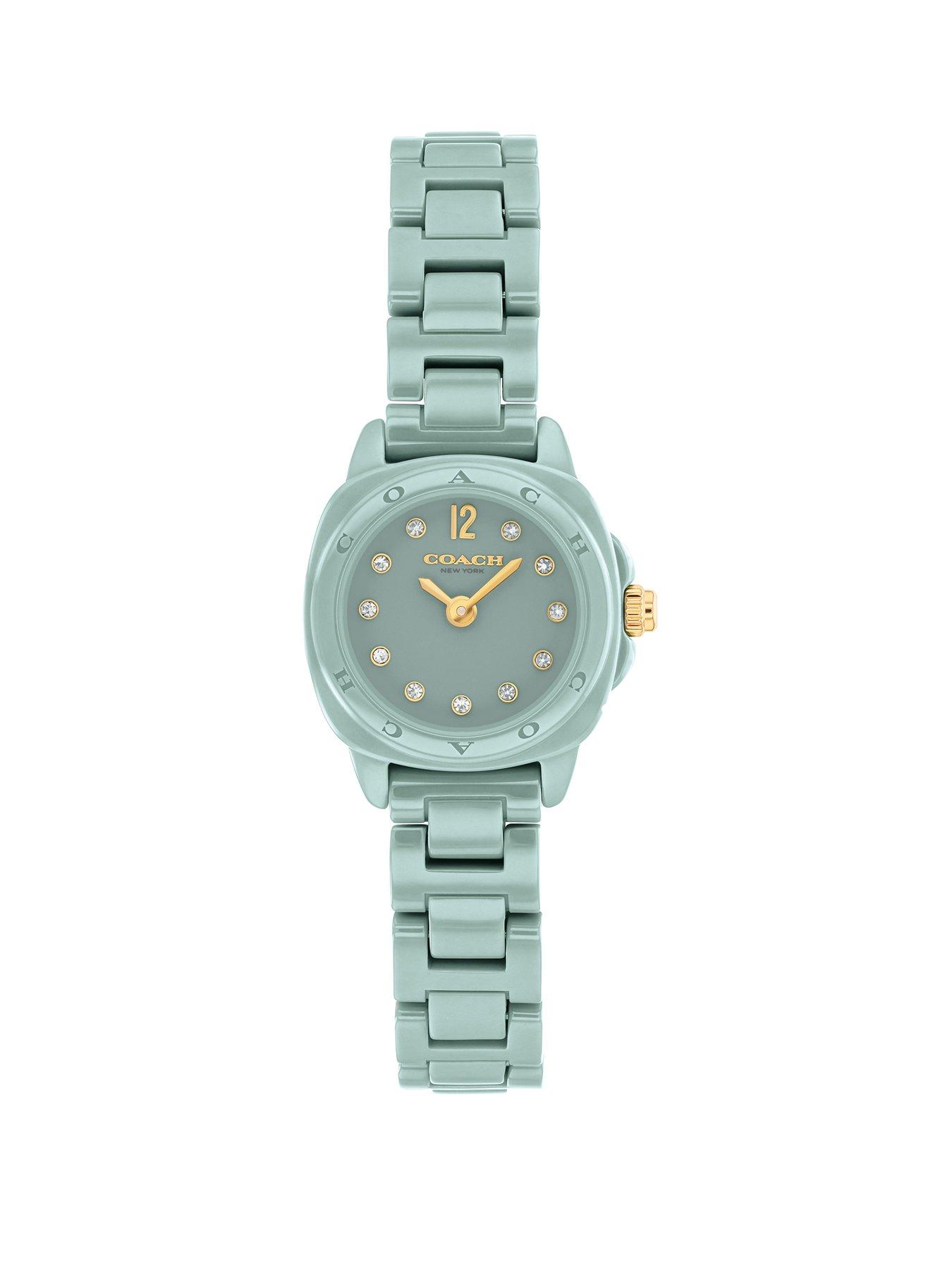 COACH Ladies Sage Ceramic Kitt Watch, One Colour, Women