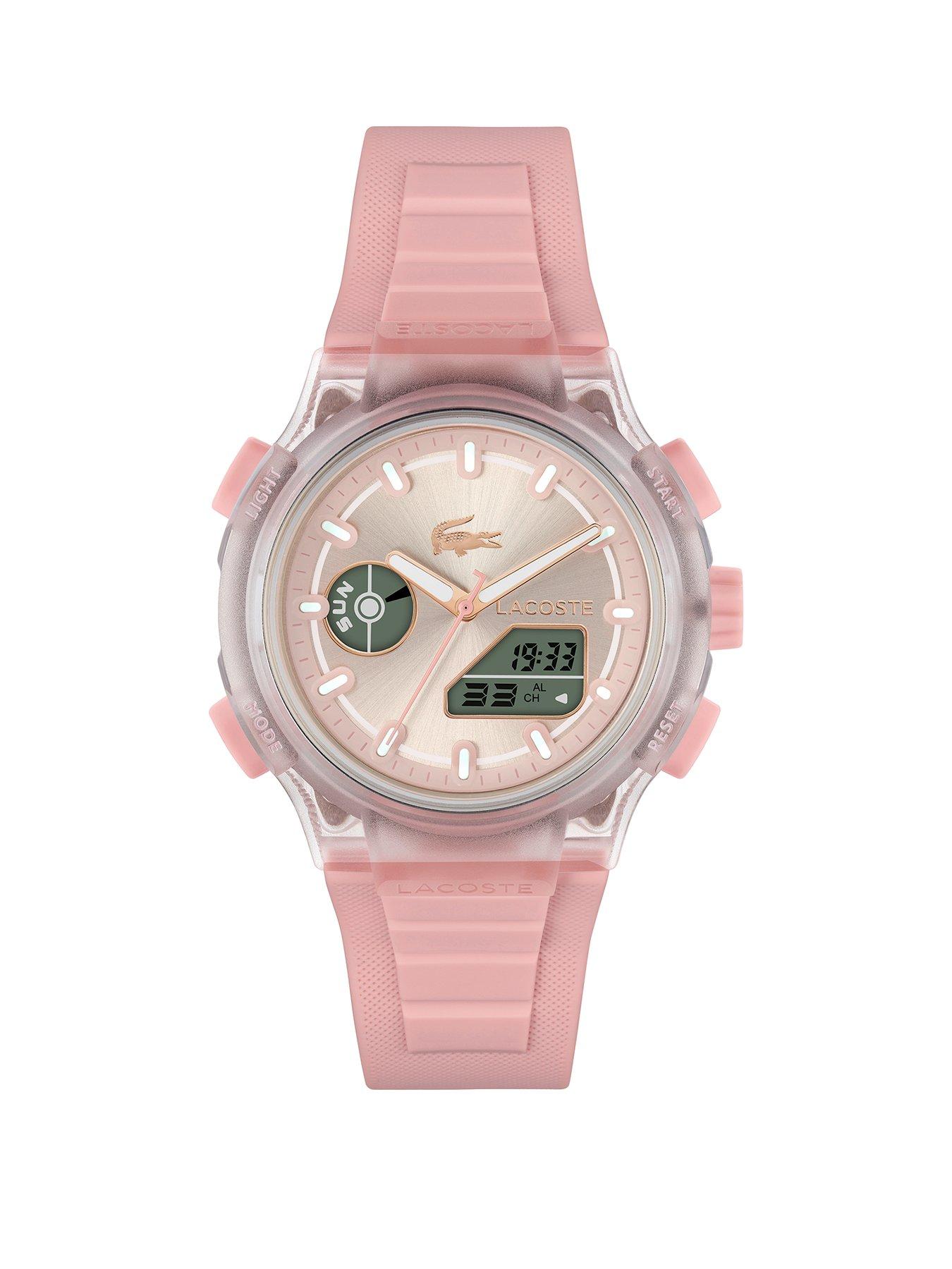 Lacoste Ladies LC33 Pink Analog-Digital Silicone Watch