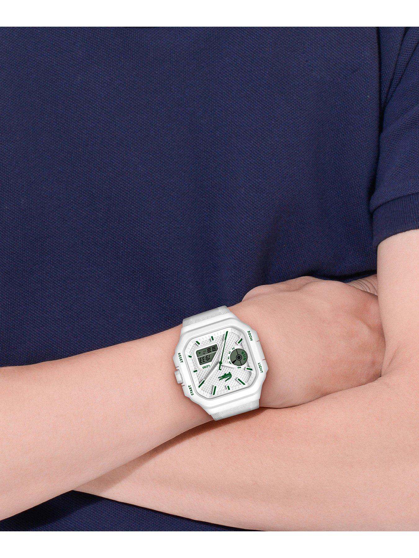 Lacoste Lacoste Mens LC33 White Silicone Analog-Digital Watch | Very