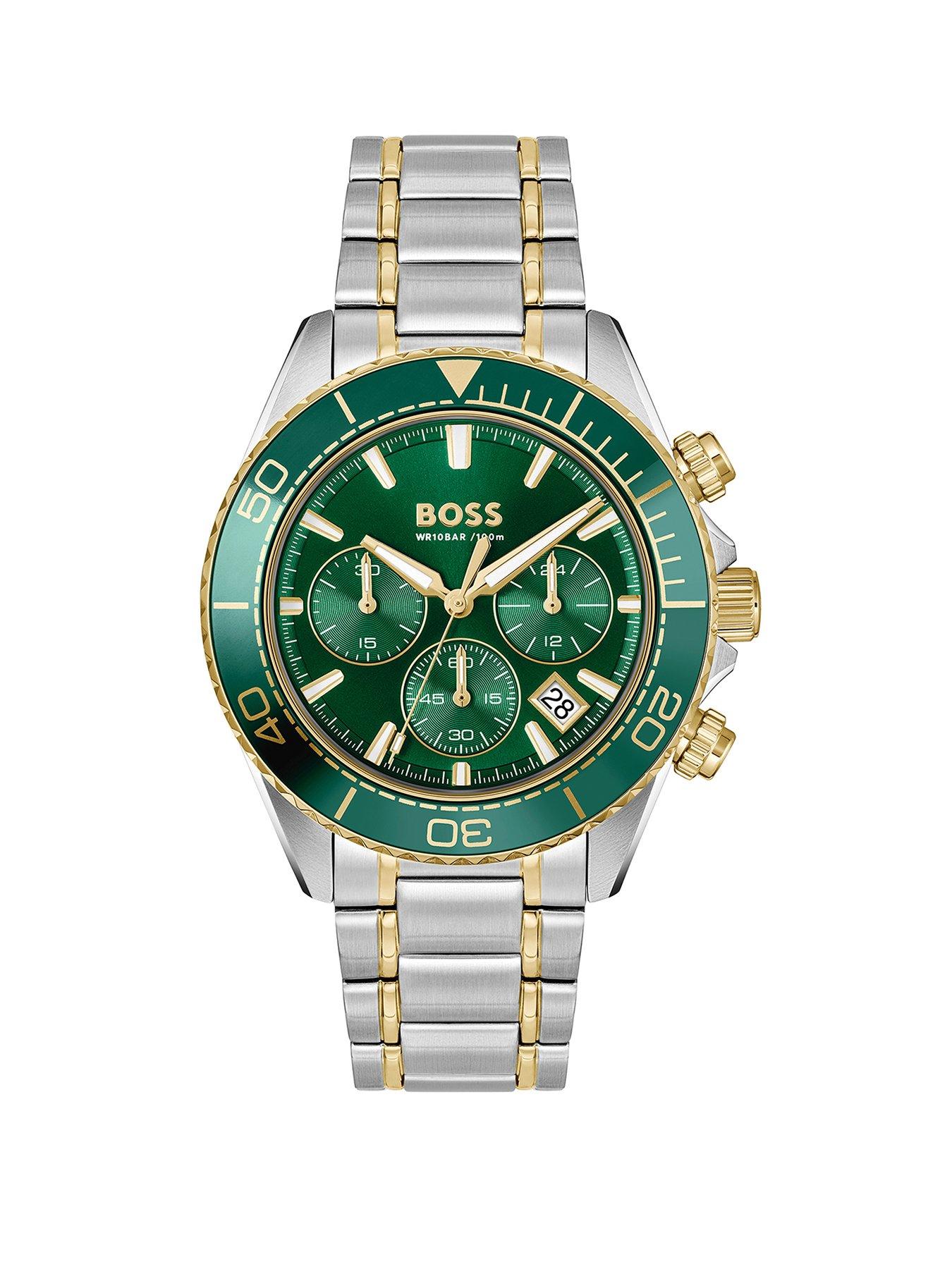 BOSS Gents BOSS Sealiner Chrono Two Tone Stainless Steel and Gold IP Watch