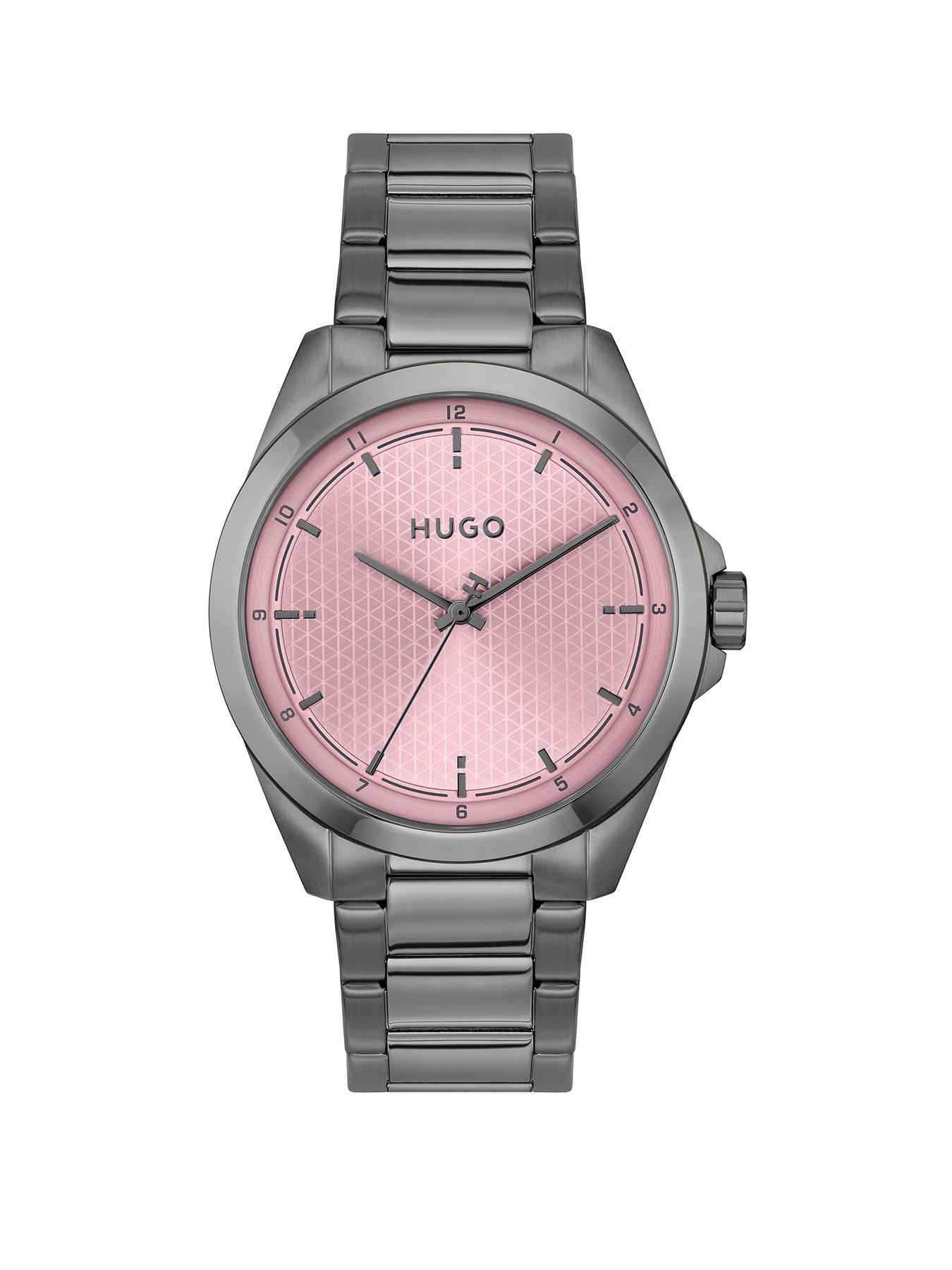 HUGO Gents HUGO SEAM Gray PVD Bracelet Watch