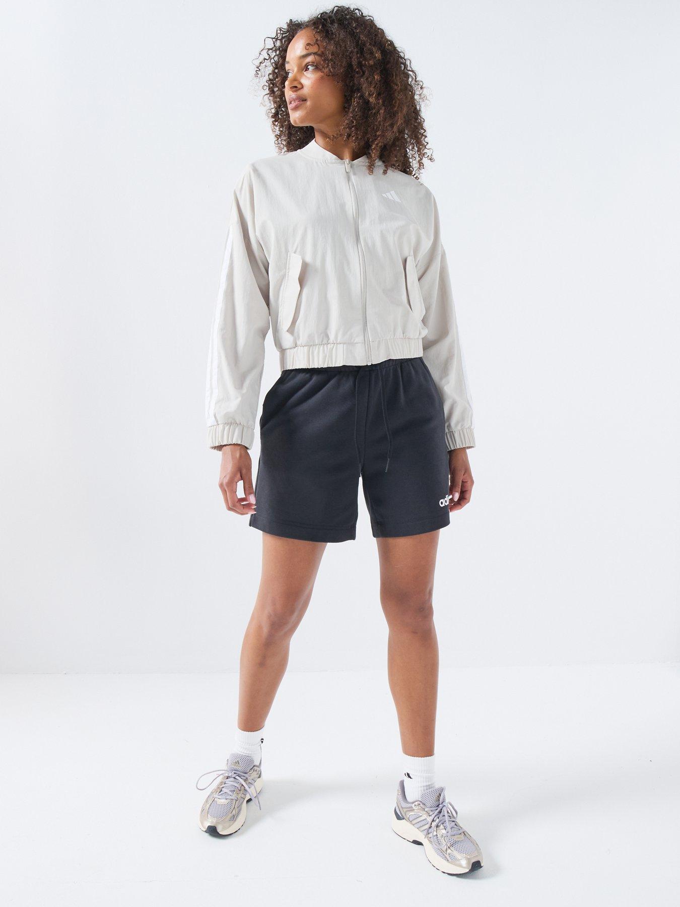 Image 3 of 6 of adidas Sportswear Women's Essentials 3-Stripes Lifestyle Woven Bomber Jacket - Beige
