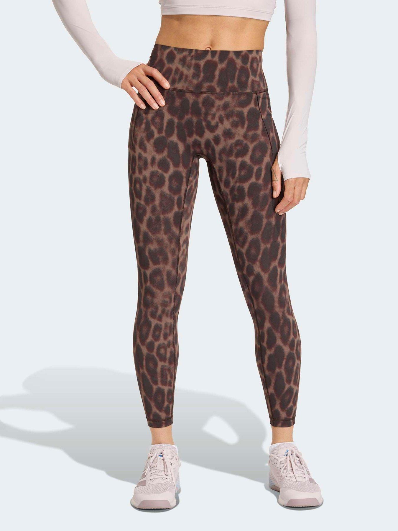 Image 1 of 5 of adidas Women's Training Power 7/8 Legging - Leopard Print