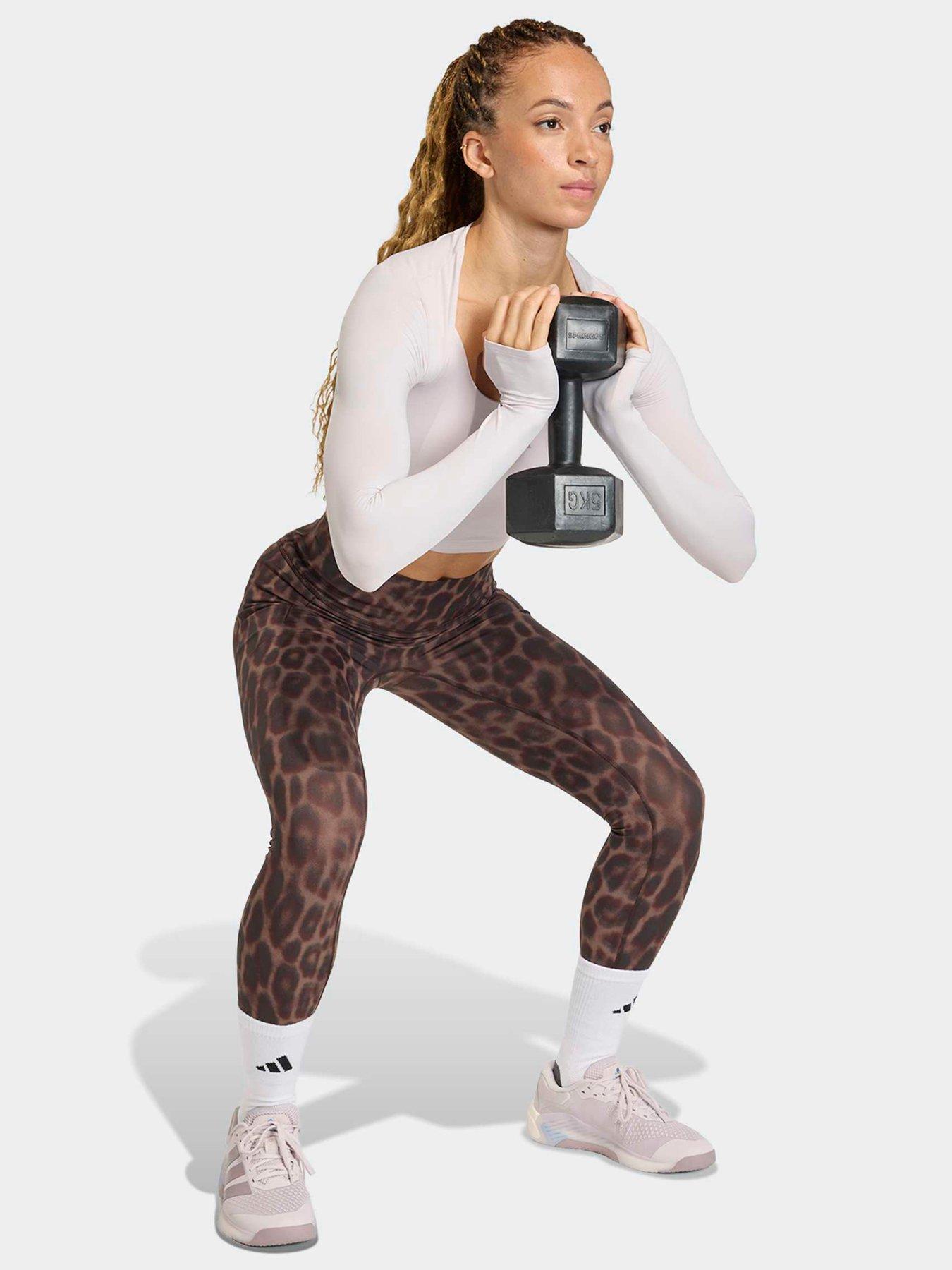 Image 3 of 5 of adidas Women's Training Power 7/8 Legging - Leopard Print