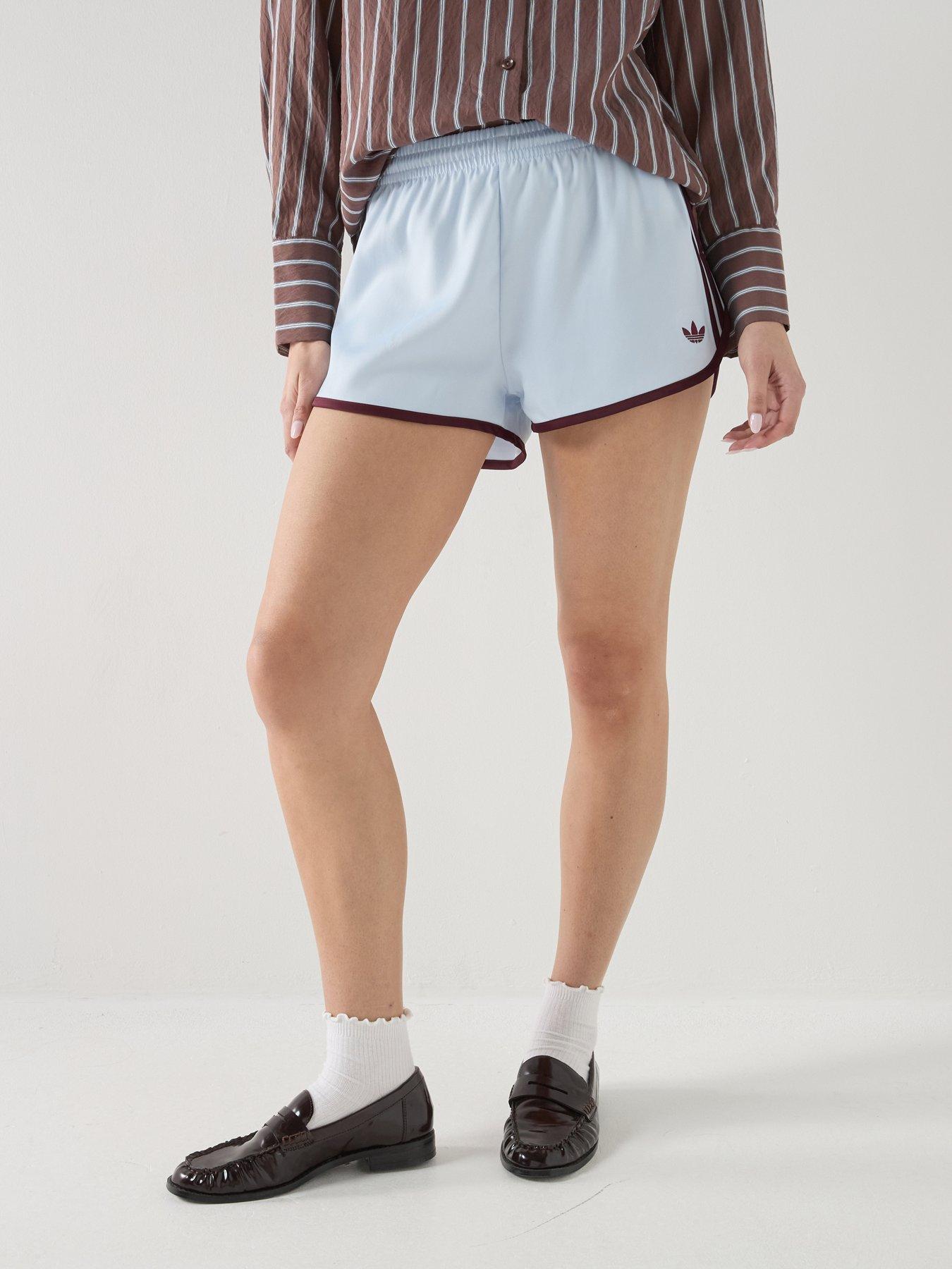 Adidas Originals Women'S 3 Stripes Sprinter Shorts - Blue