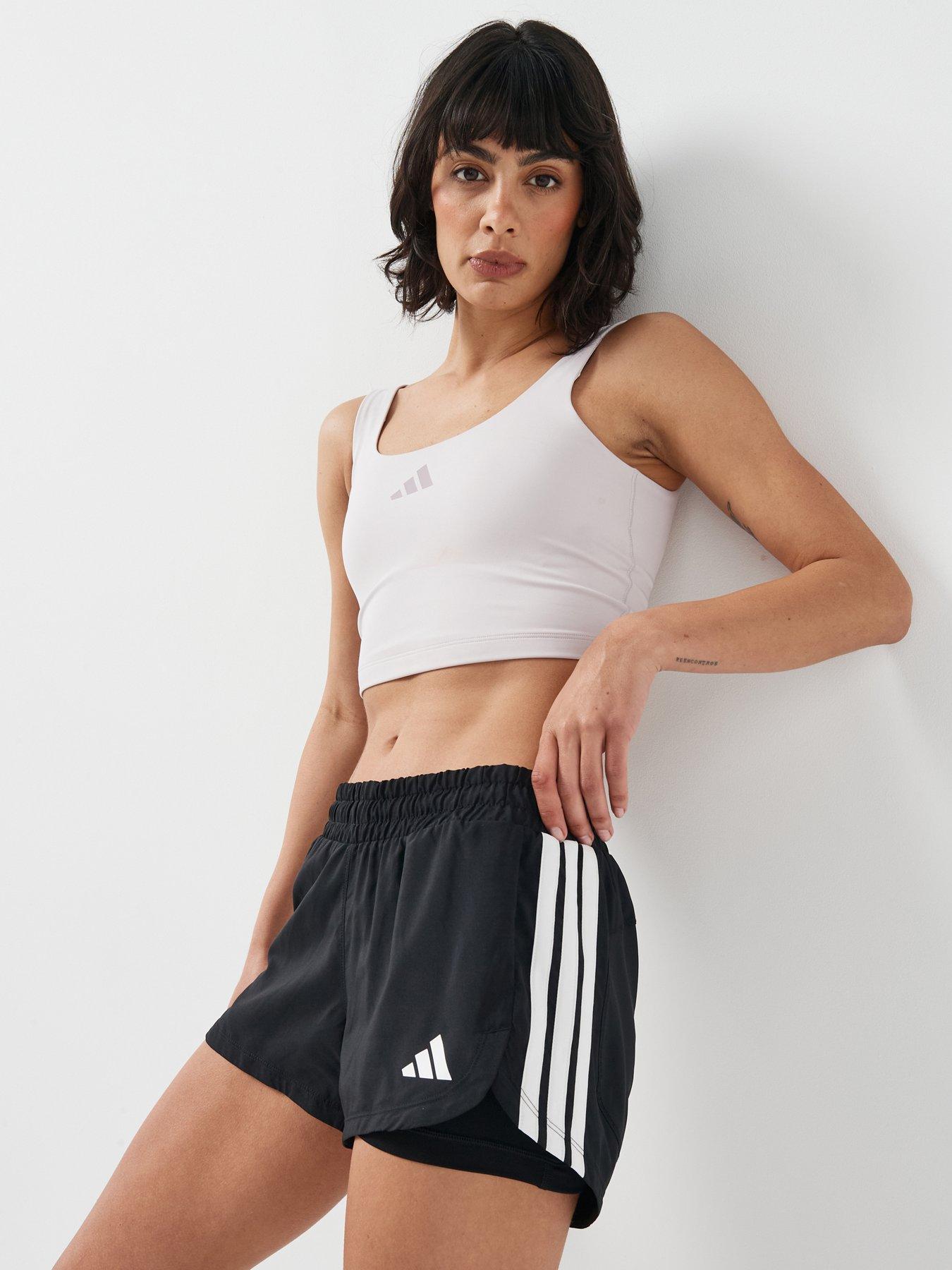 adidas Women's Training 2In1 Pacer Shorts, Black, Size L, Women