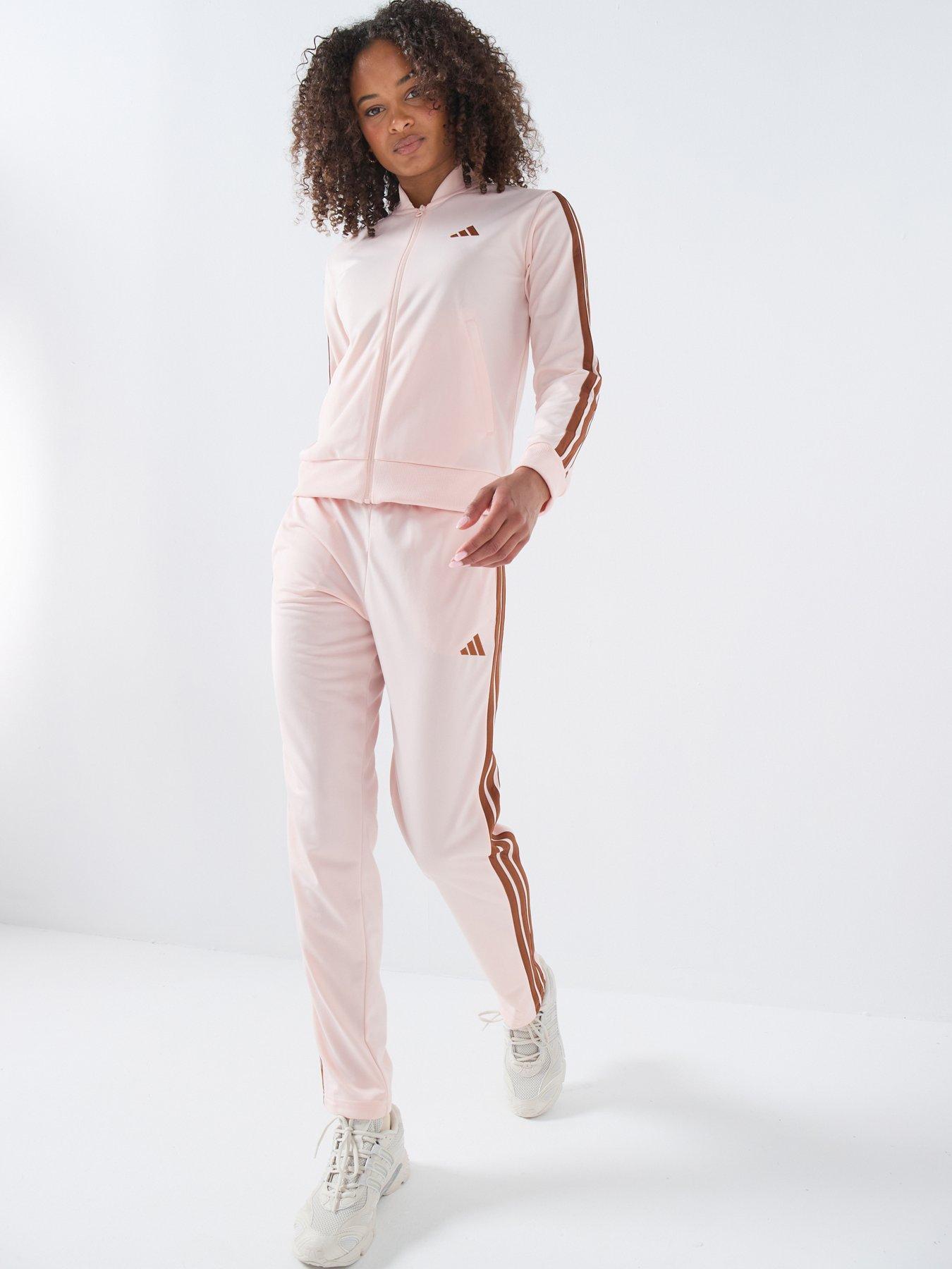 Adidas Sportswear Women'S Essentials 3-Stripes Tracksuit - Pink