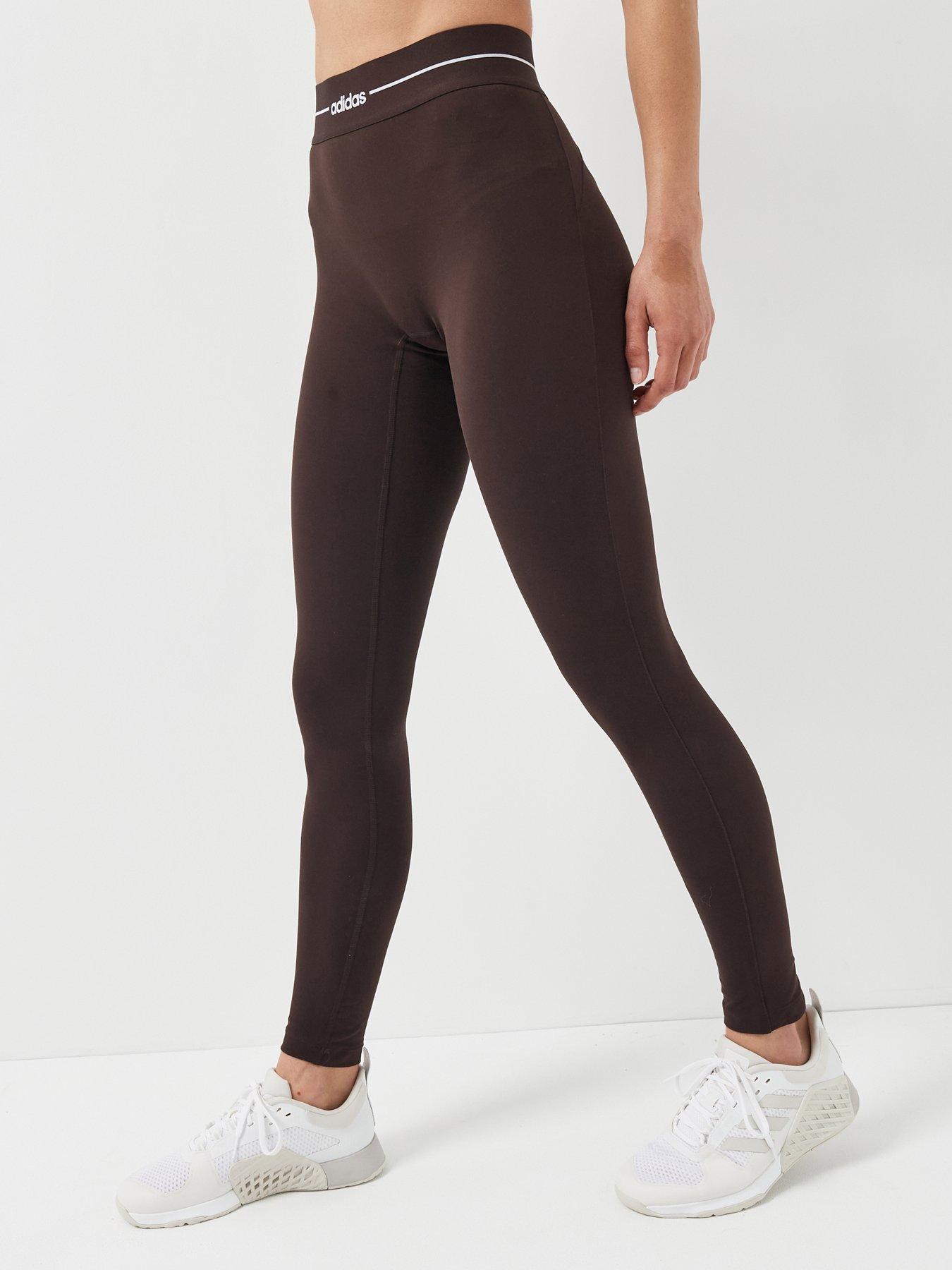 adidas Women's Training Hyperglam Linear Tights, Auco, Size Xl, Women