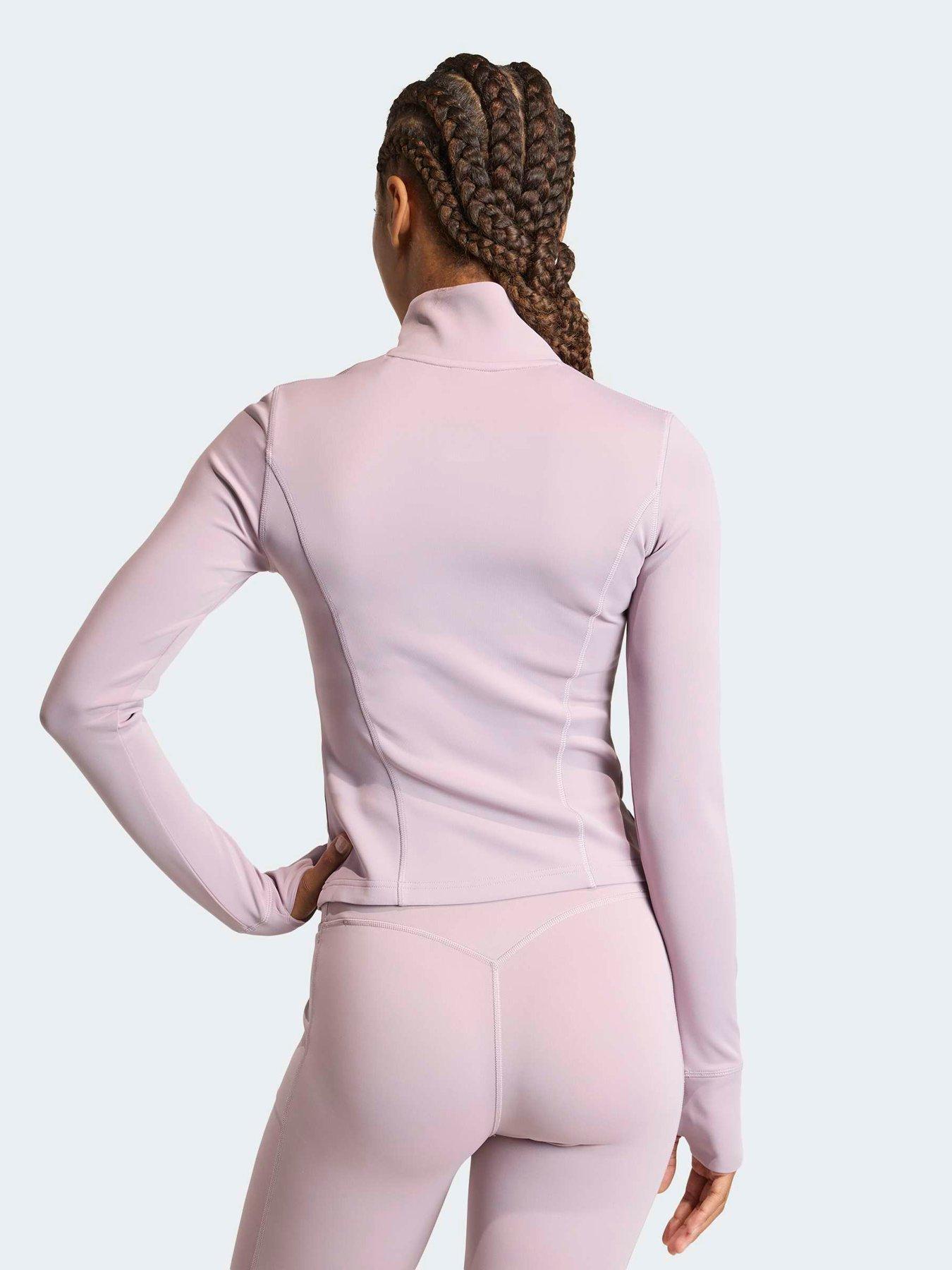 Image 2 of 5 of adidas Women's Training Workout Essentils Jacket- Preloved-Fig